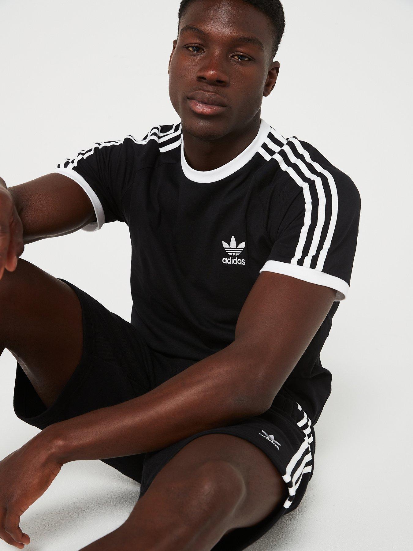  image of adidas-originals-mens-3-stripes-short-black