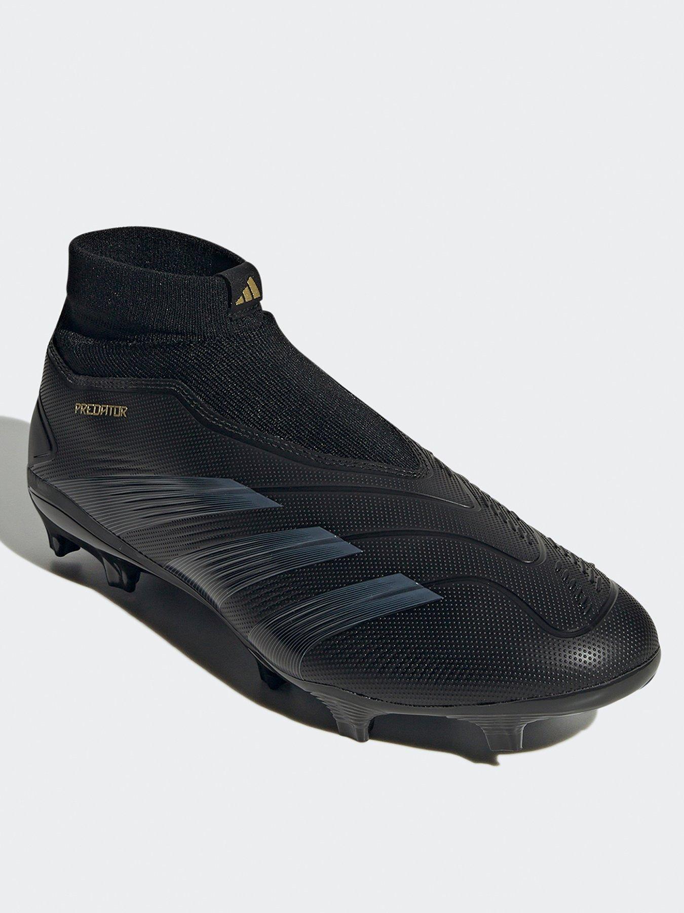 adidas Mens Predator League Laceless Firm Ground Football Boot black gold littlewoods