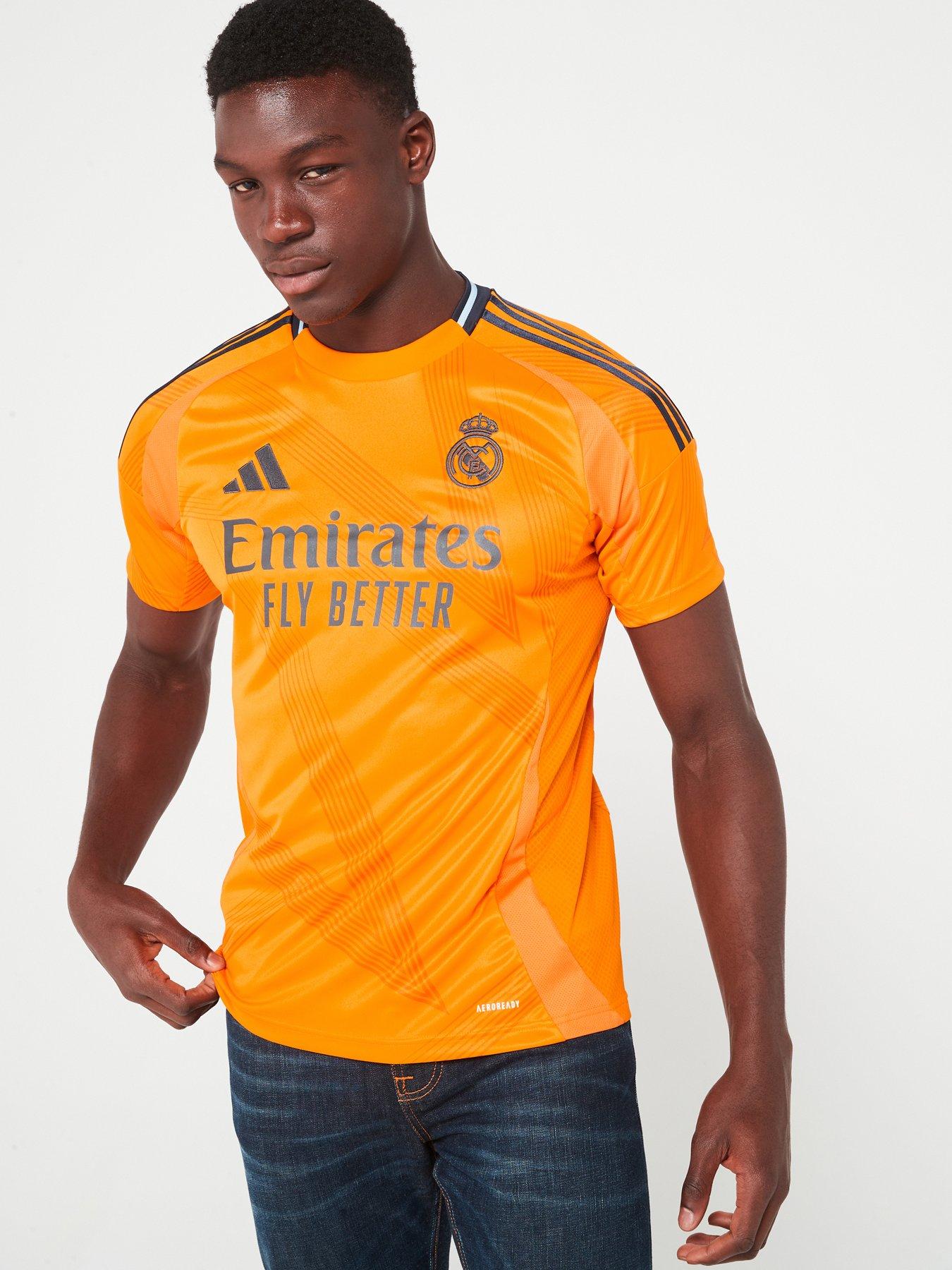undefined Real Madrid Mens 24/25 Away Stadium Replica Shirt - Orange