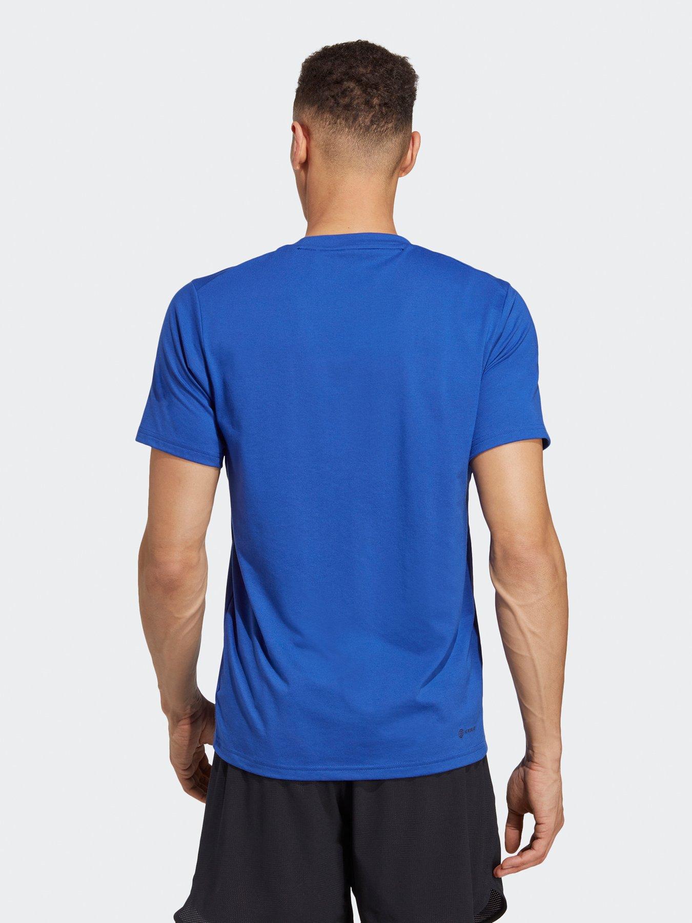  image of adidas-mens-train-essentials-t-shirt-blue