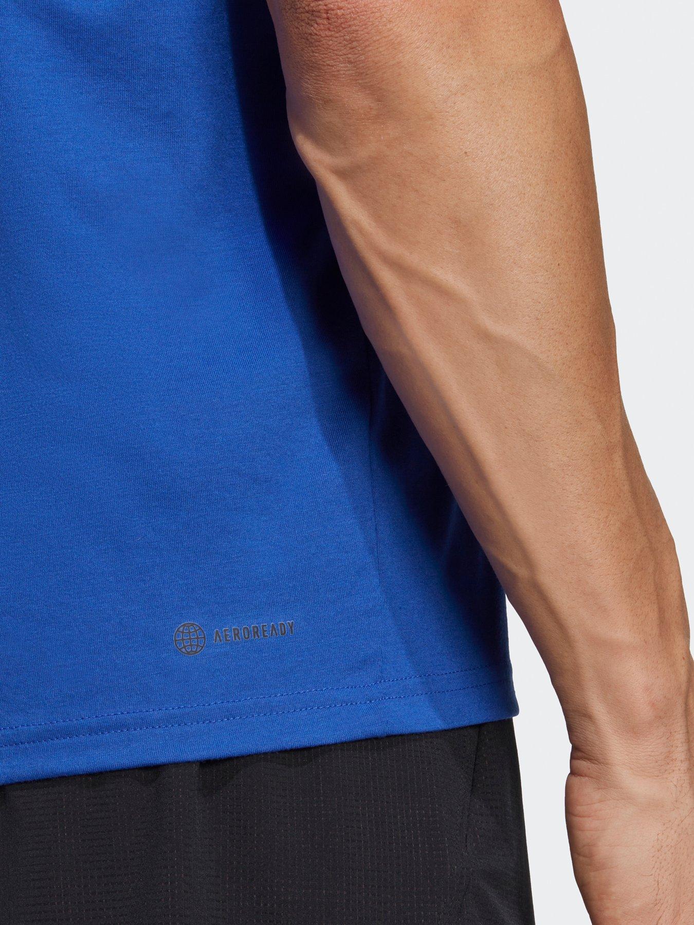  image of adidas-mens-train-essentials-t-shirt-blue