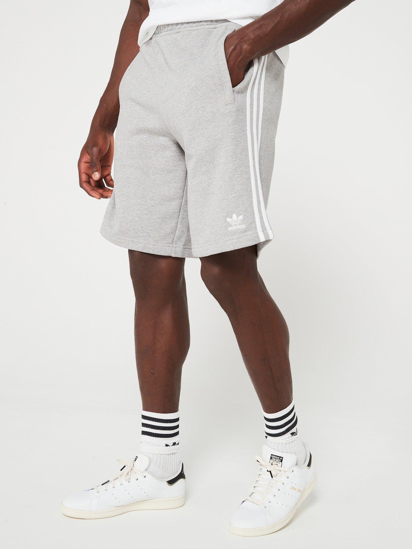 undefined Mens 3-stripes Short - Grey