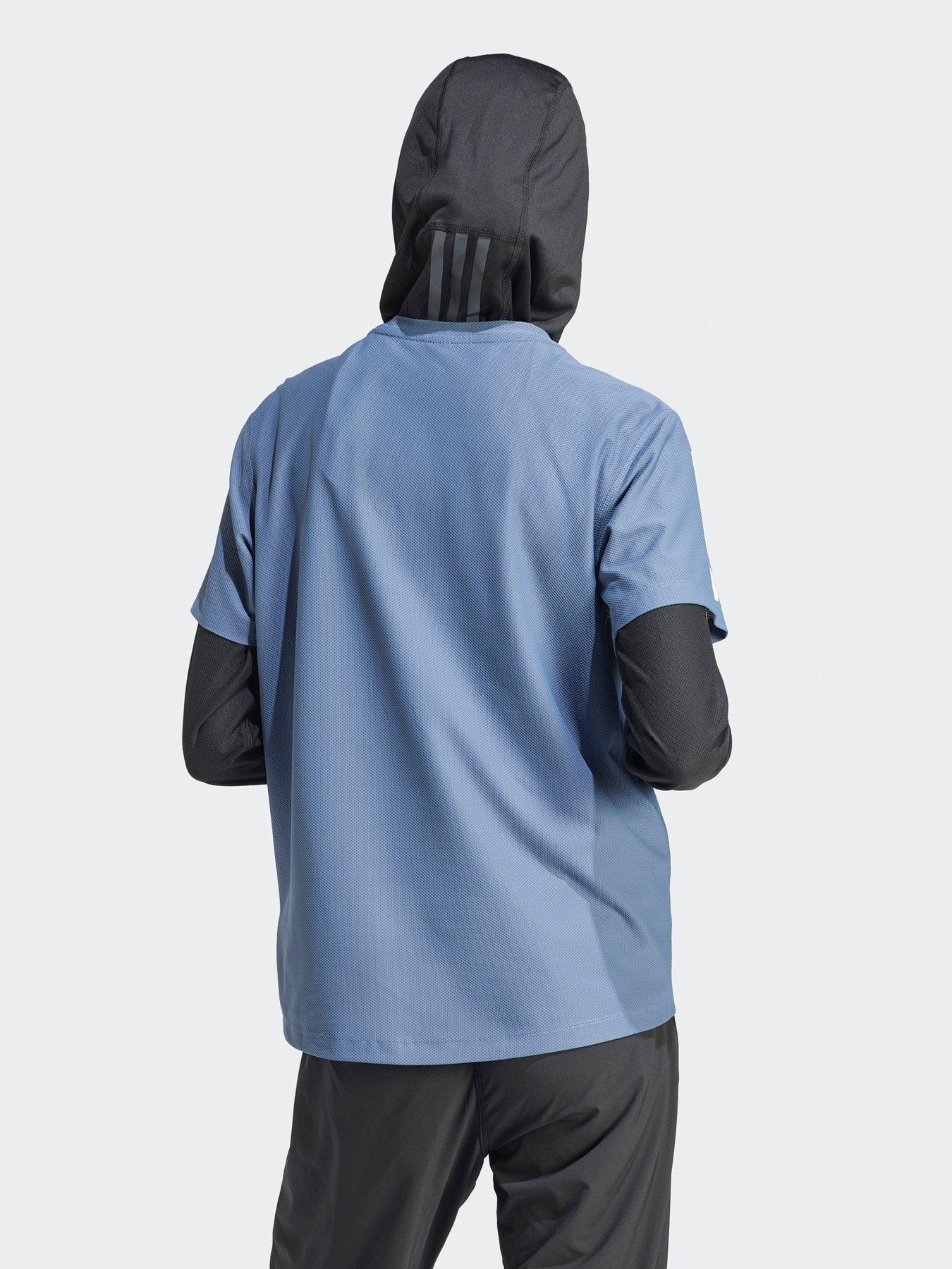  image of adidas-womens-running-own-the-run-t-shirt-navy