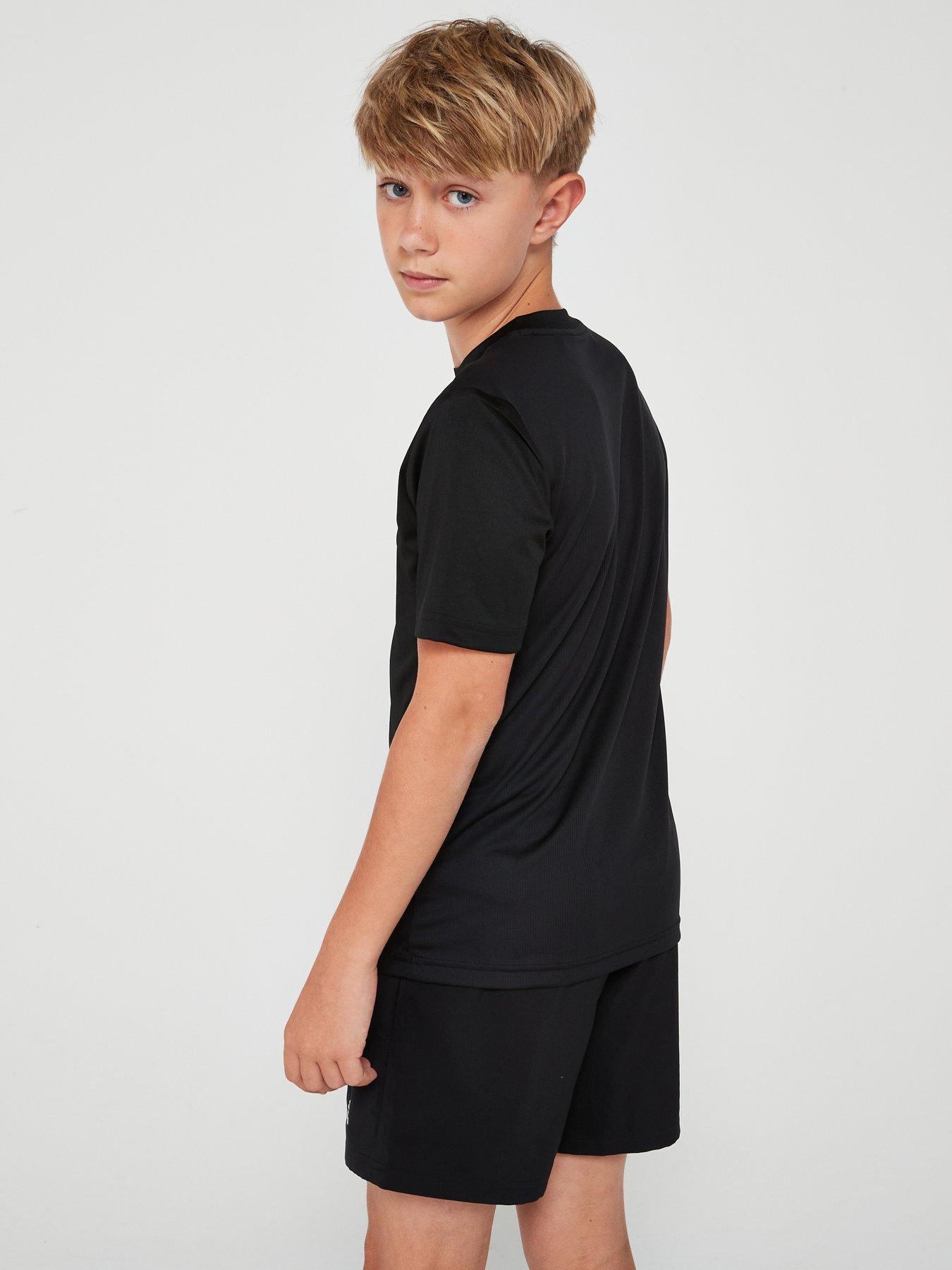  image of adidas-junior-boys-train-essentials-t-shirt-blackwhite