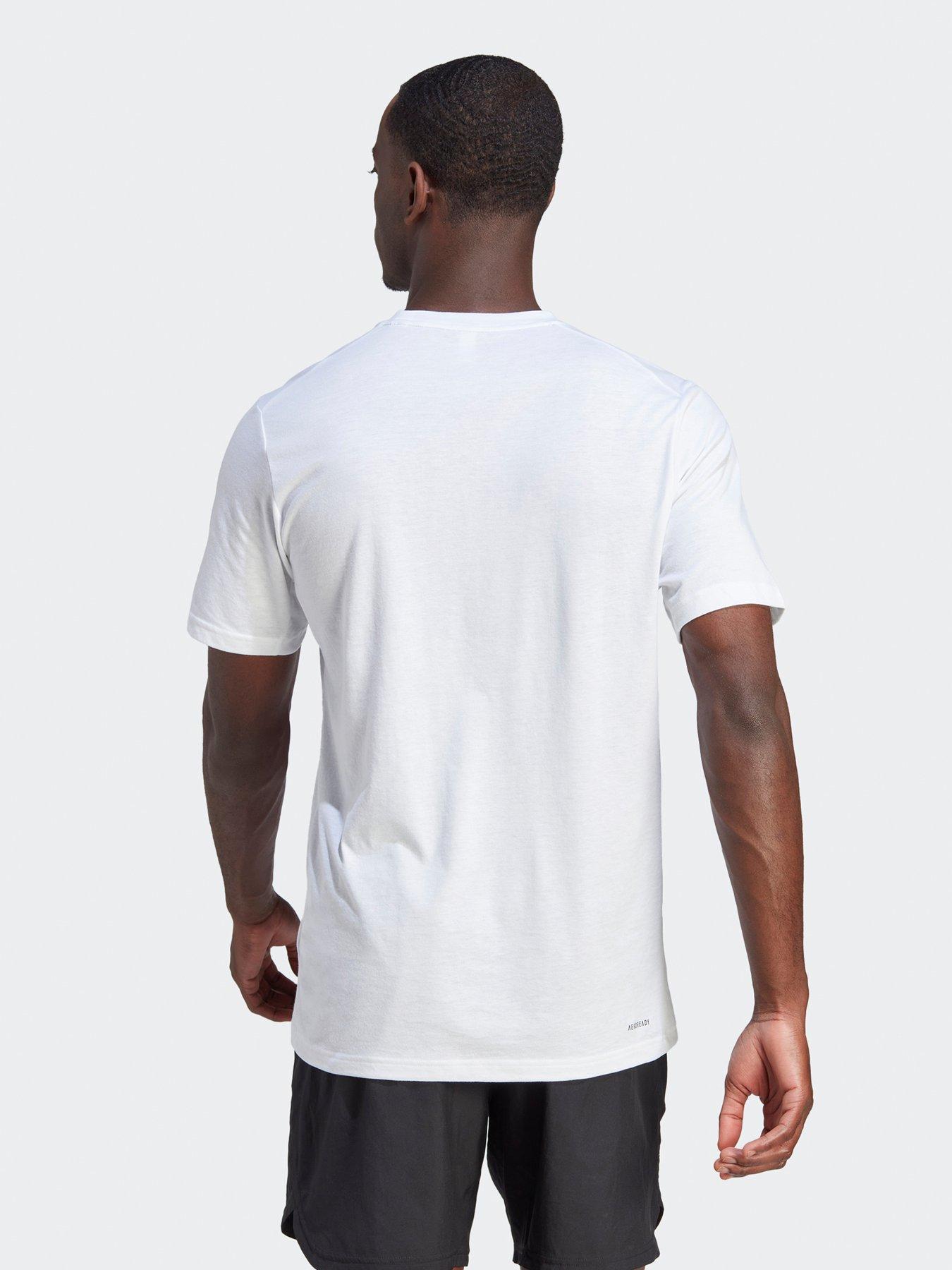  image of adidas-mens-train-essentials-logo-t-shirt-whiteblack