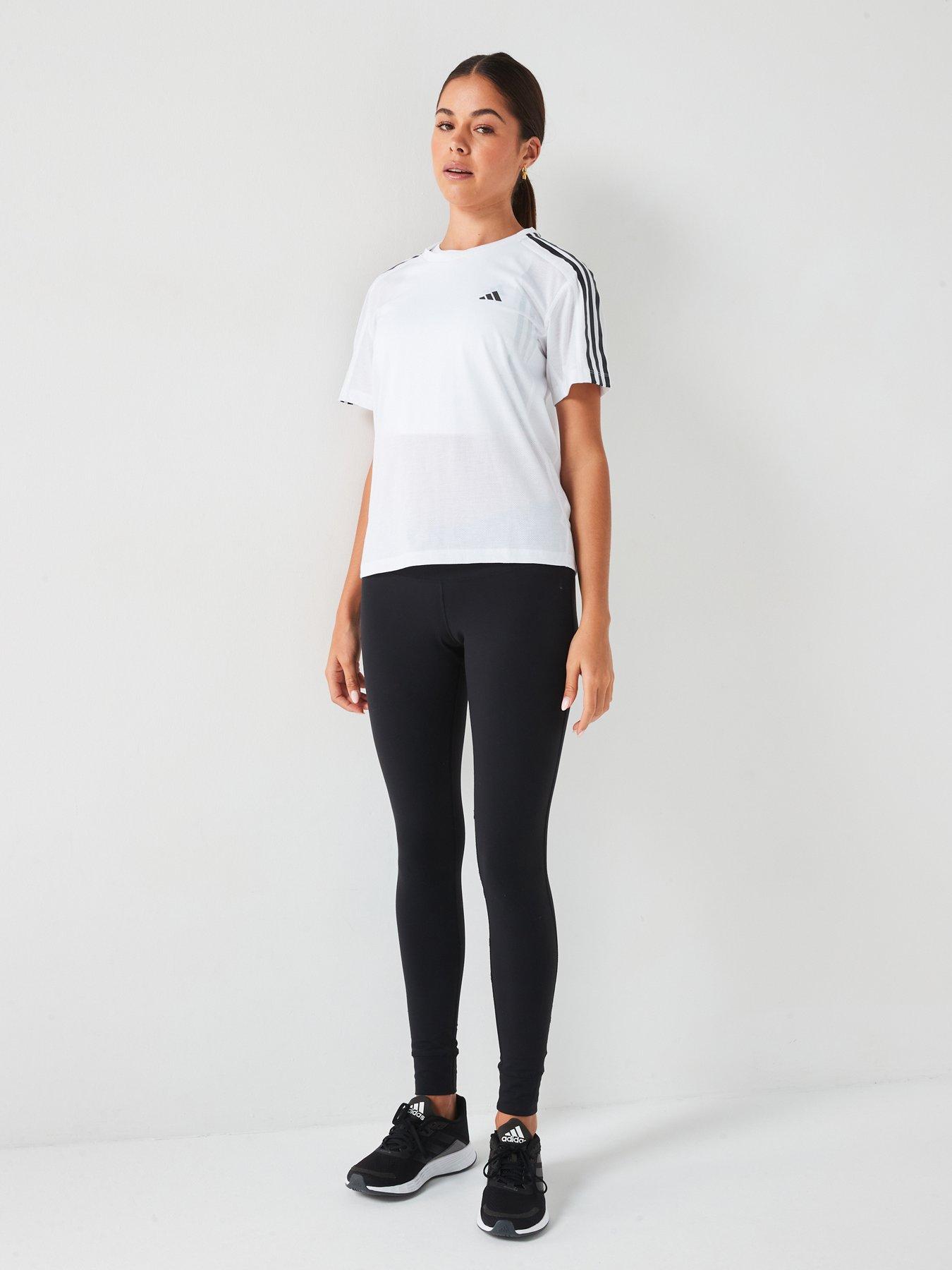  image of adidas-womens-running-own-the-run-e-3-stripe-t-shirt-white