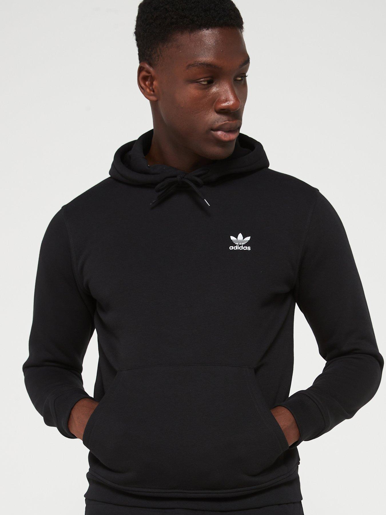 adidas Originals Men's Essentials Hoodie Black Littlewoods
