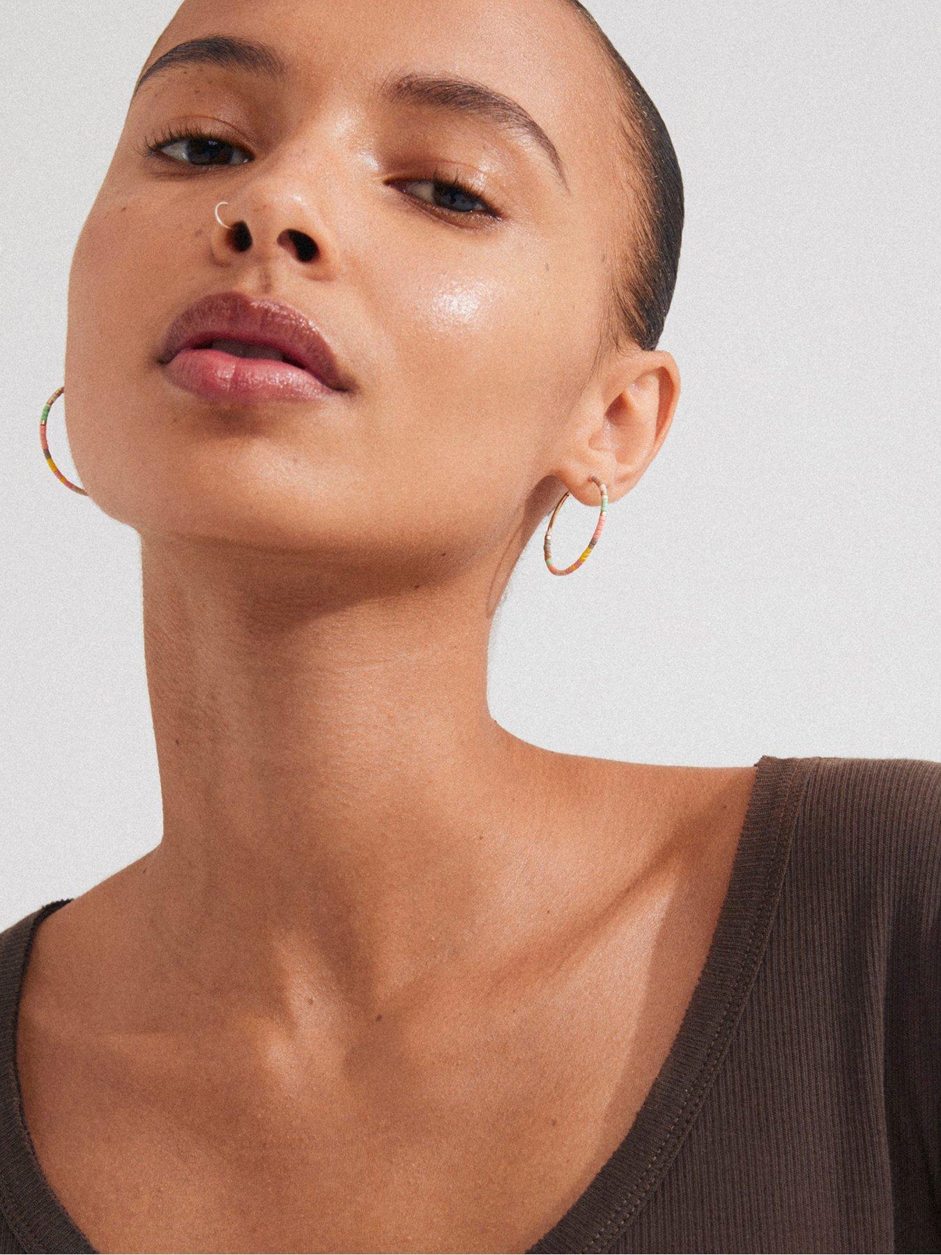 Image 2 of 3 of Pilgrim ALISON hoop earrings rose/gold-plated