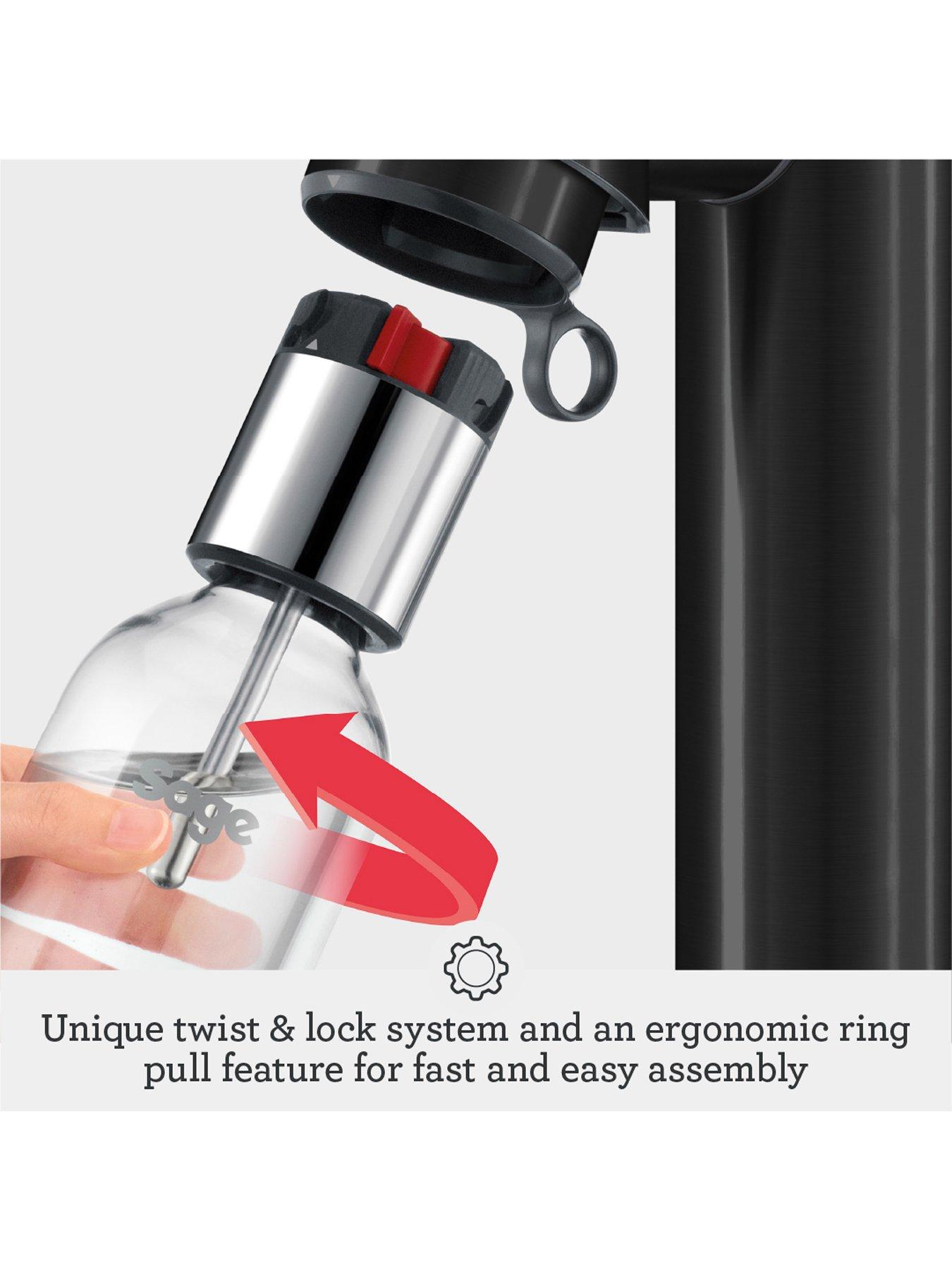 Image 4 of 8 of Sage the InFizz Fusion Sparkling Carbonator Black Truffle