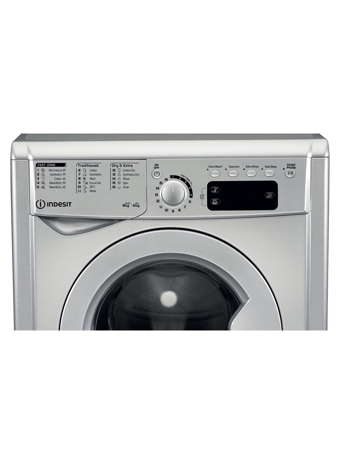  image of indesit-ewde861483s-8kg-washer-dryer-silver