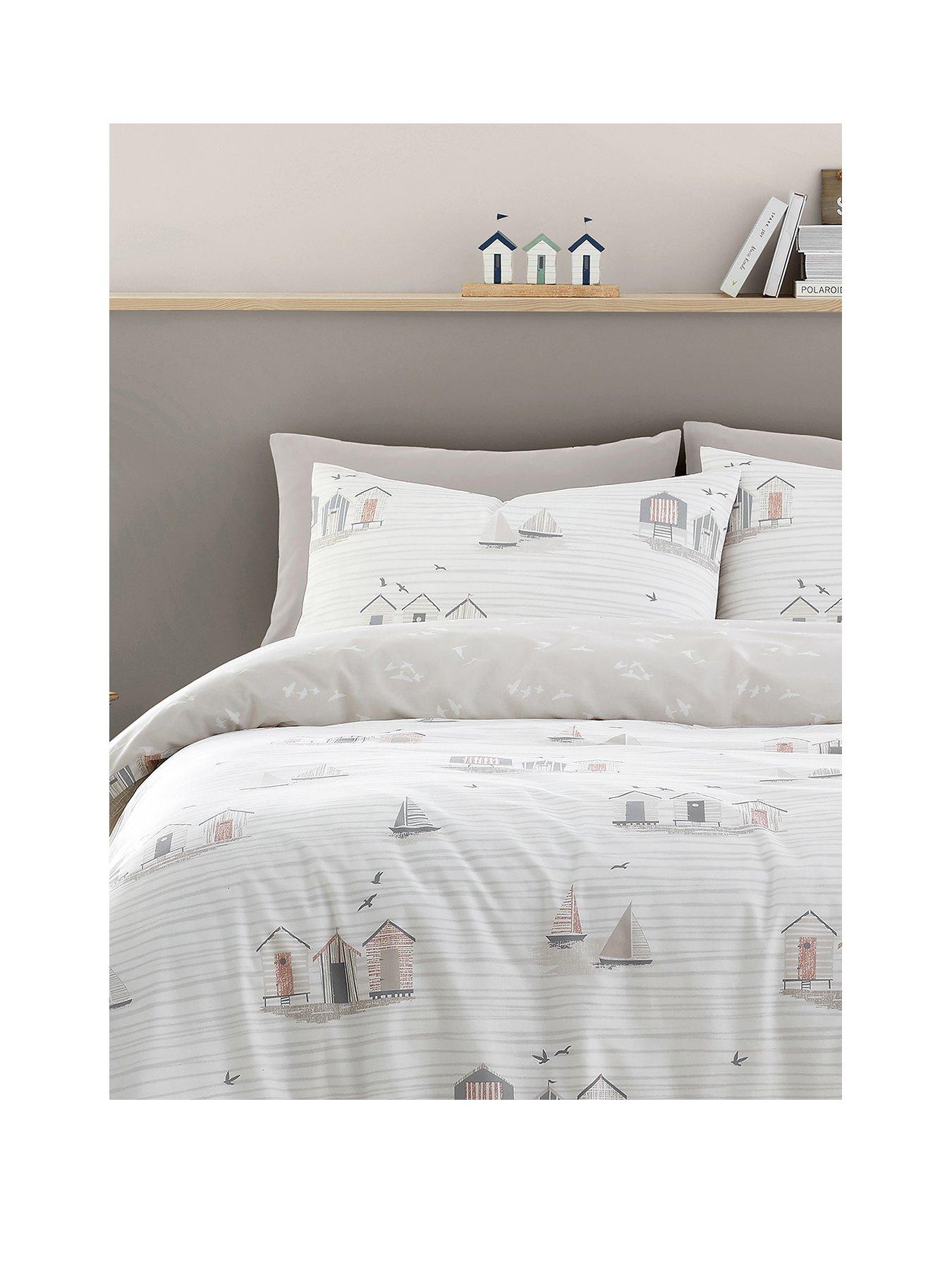 Image 2 of 3 of Fusion Beach Huts Duvet Cover Set - Natural