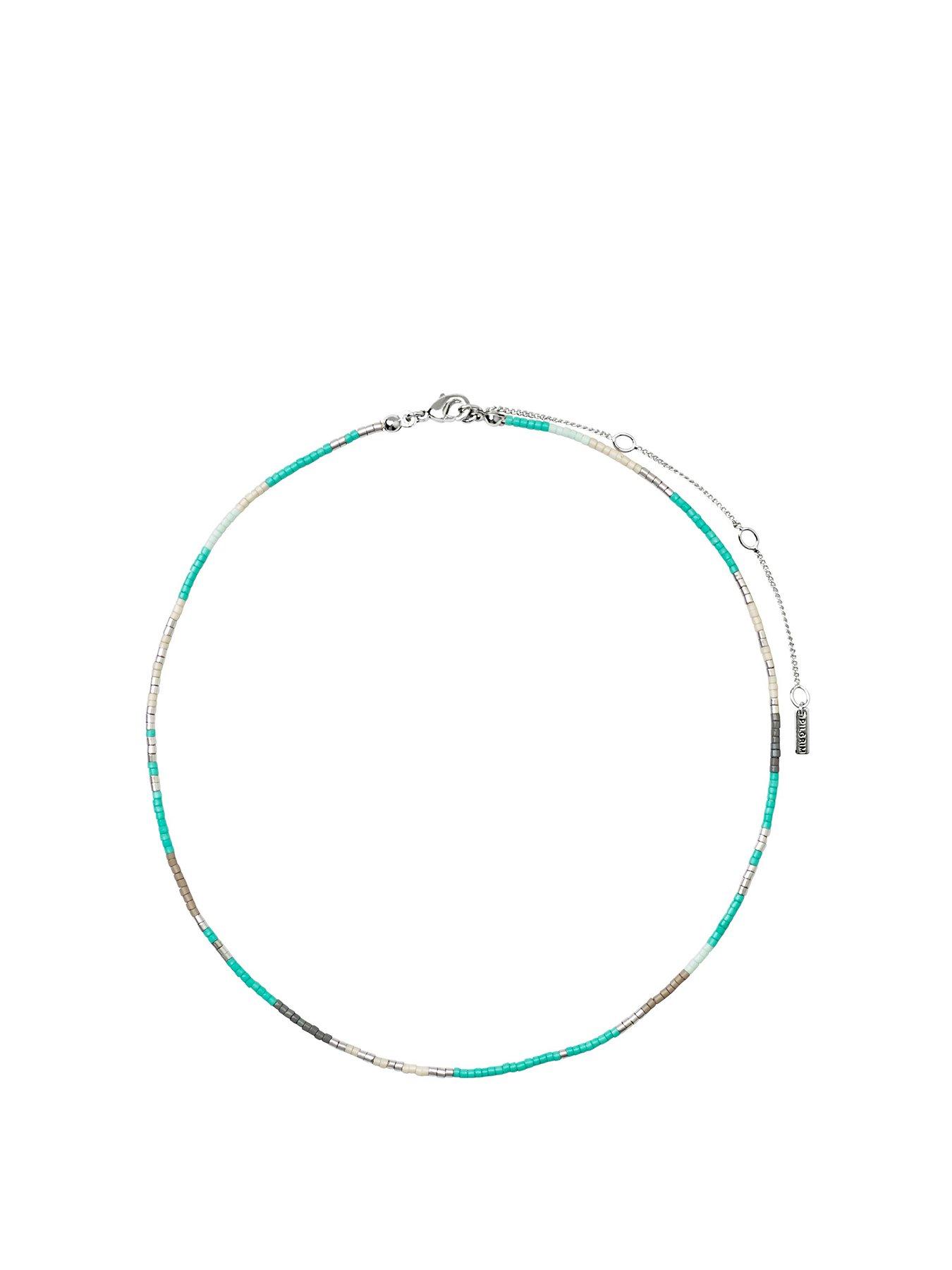 undefined ALISON necklace mint, silver-plated