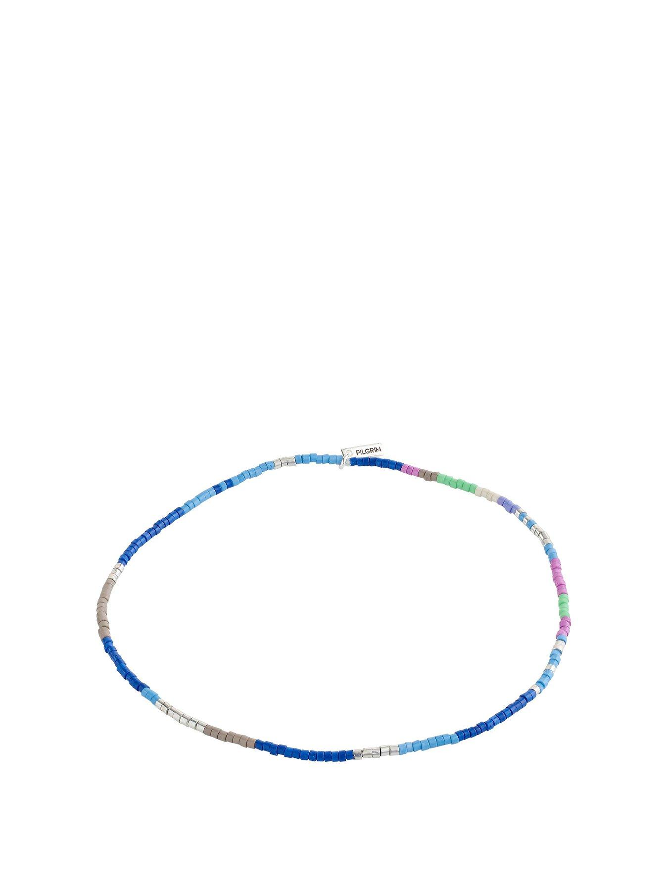 Image 1 of 3 of Pilgrim ALISON ankle chain blue, silver-plated