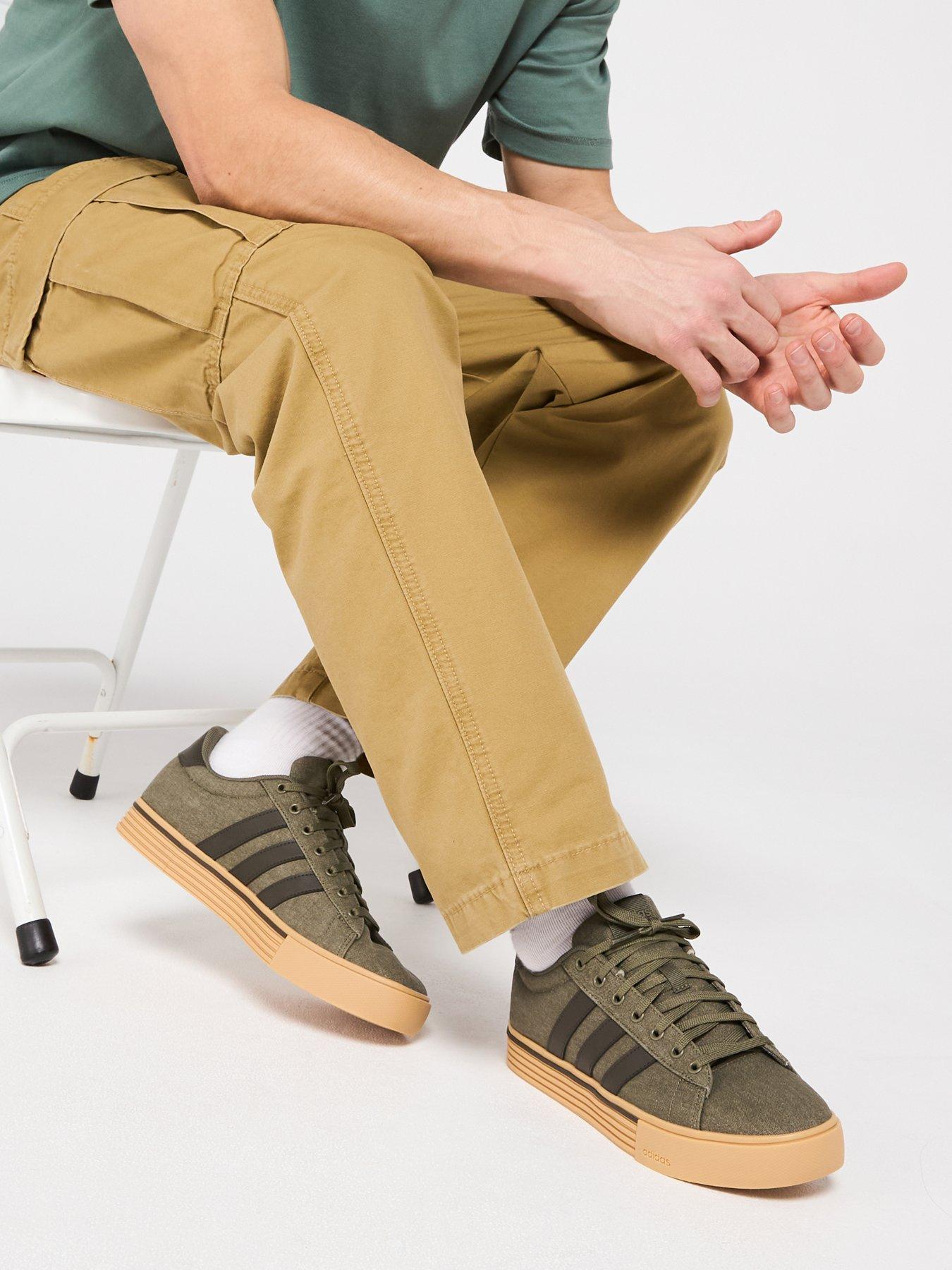 adidas-sportswear-mens-canvas-daily-40-trainers-khaki