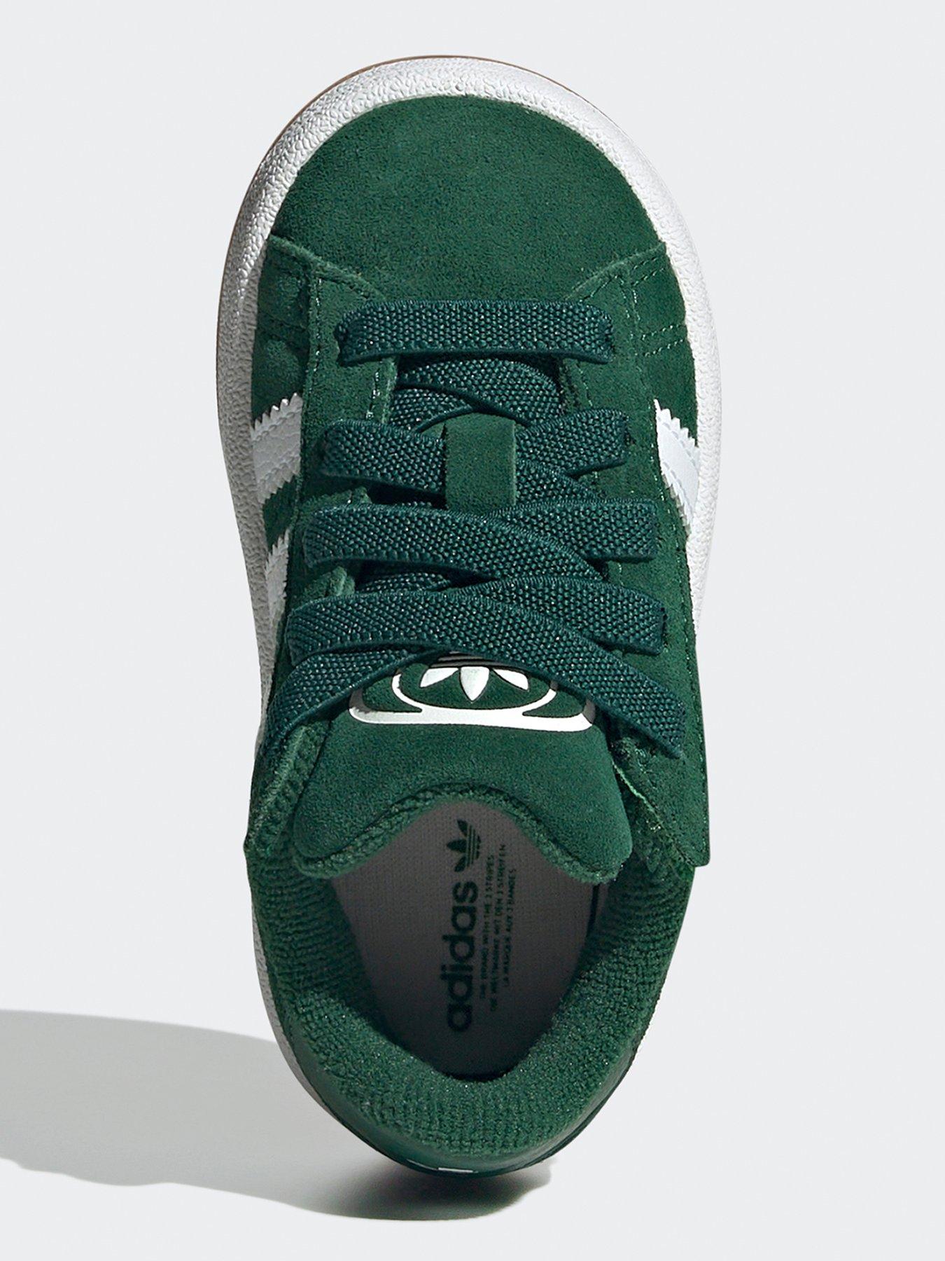adidas gazelle silver green womens Buy adidas Originals Dark Green / Cloud White / Gum Campus 00S Cf El I  Sneakers main image 0