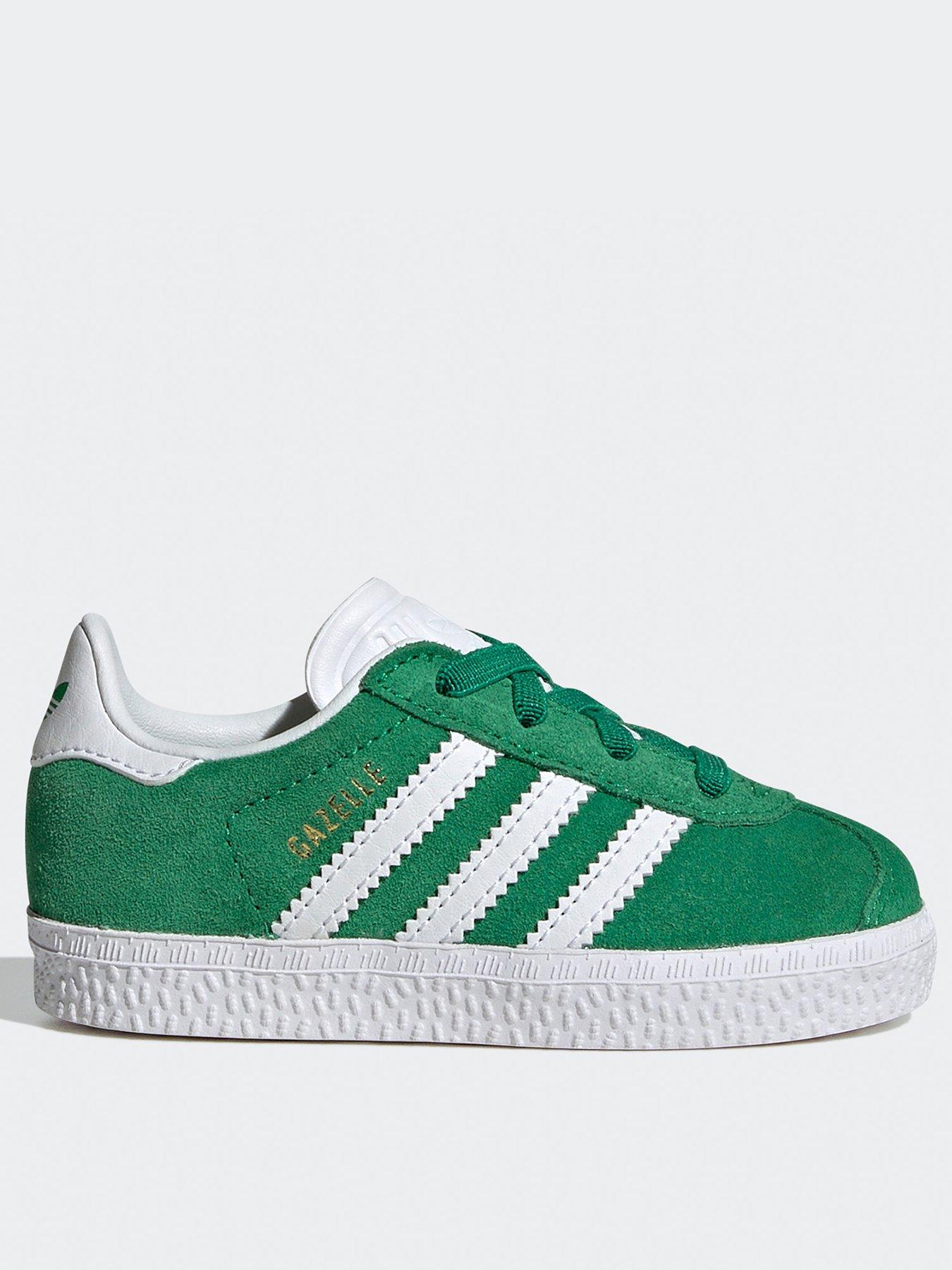 adidas Originals Unisex Infant Gazelle Elastic Trainers Green