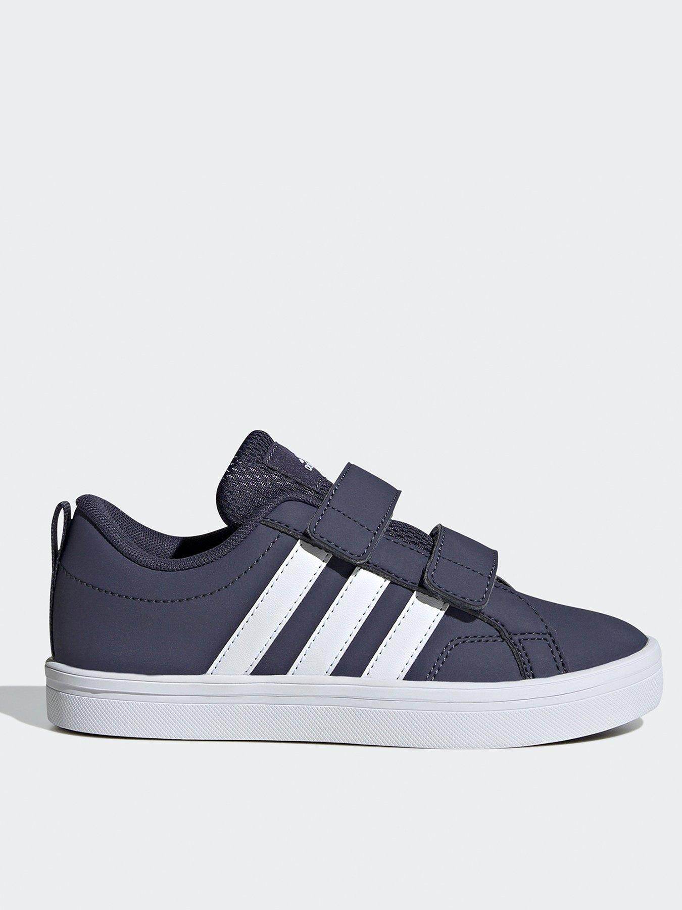 undefined Kid's Vs Pace 2.0 Velcro Trainers  - Navy/white