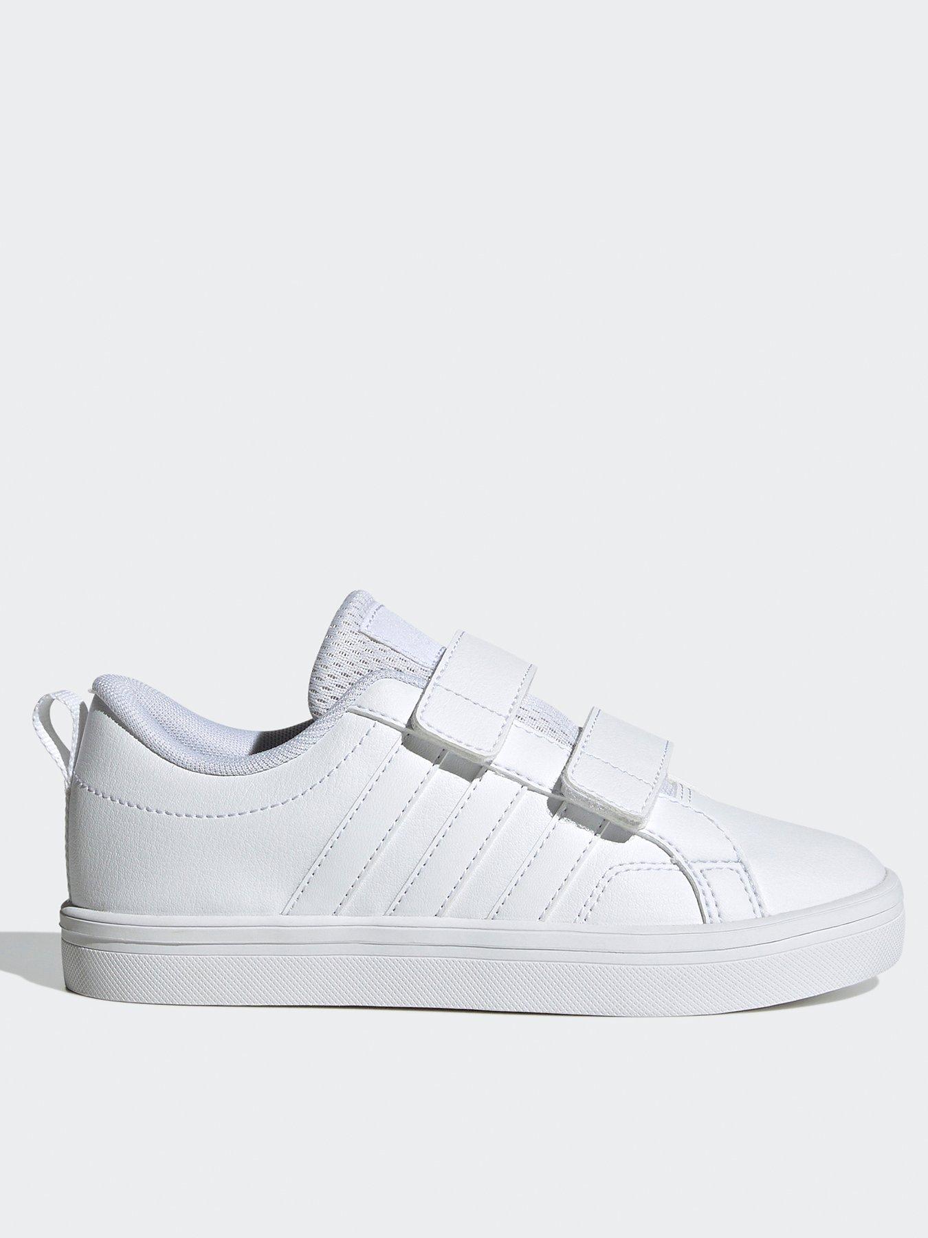 undefined Kid's Vs Pace 20 Velcro Trainers - White/White