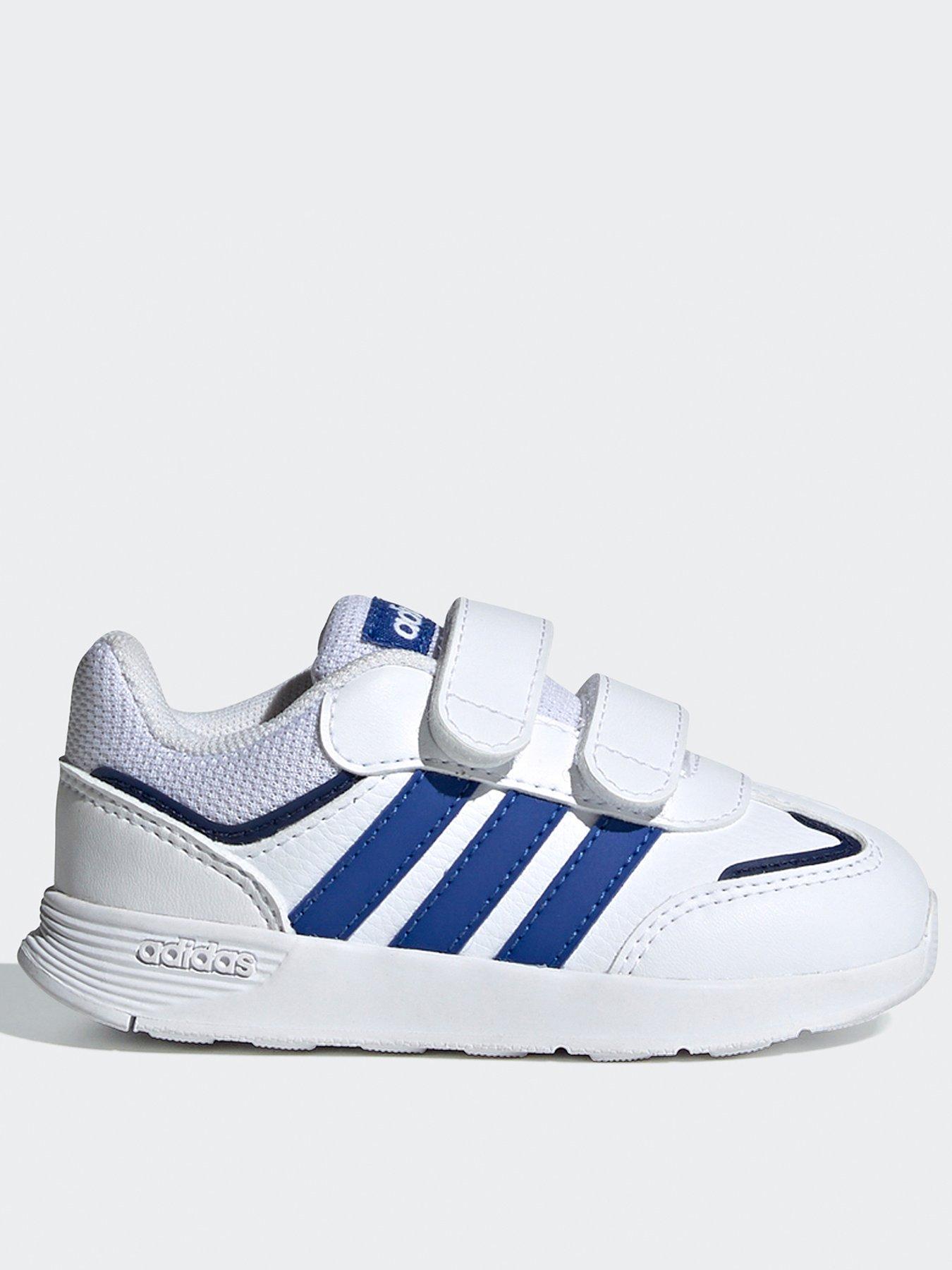 adidas Sportswear Infant Tensaur Switch Trainers White pink littlewoods