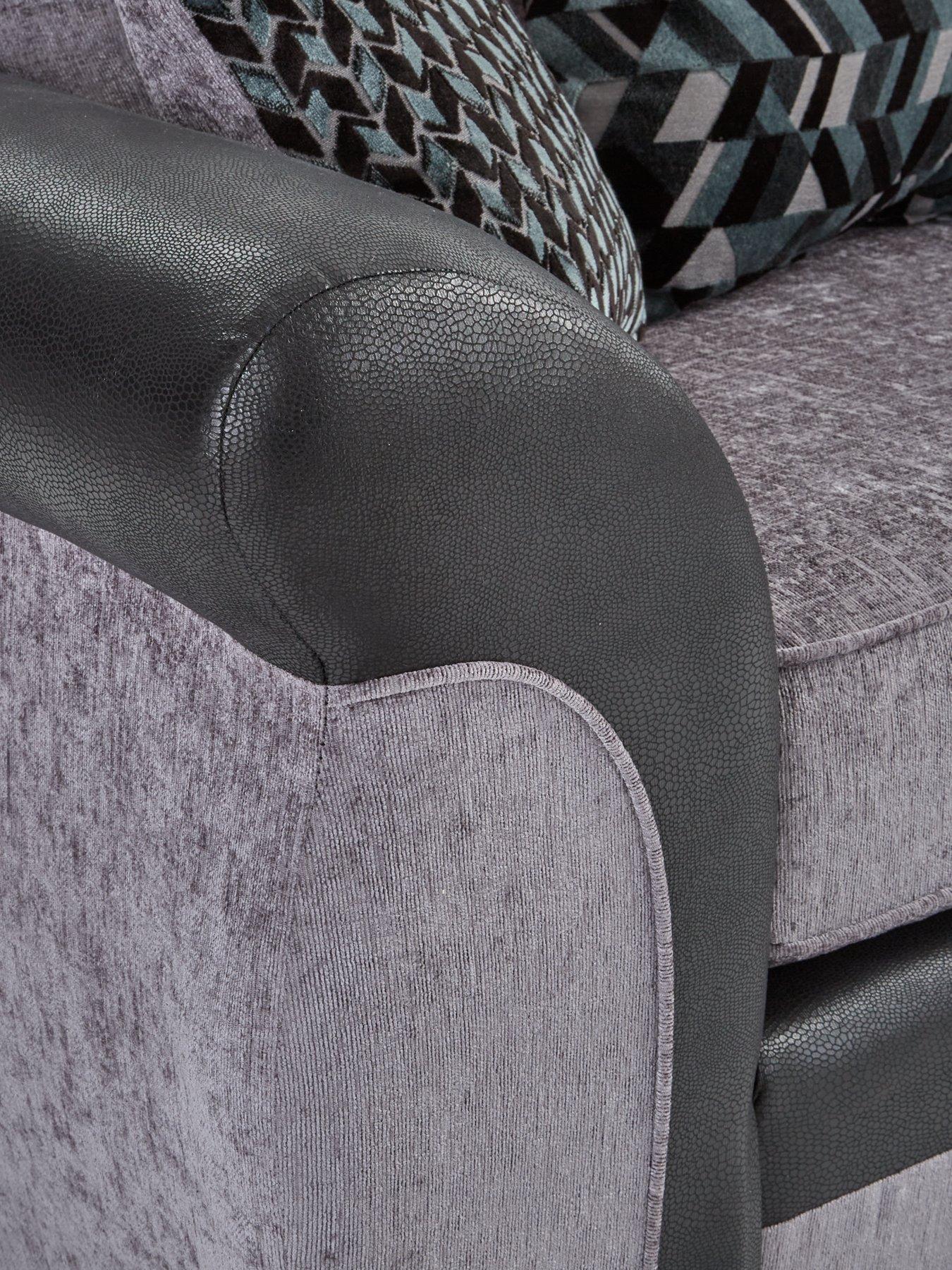 Image 5 of 6 of The Very Collection Narva Fabric/Faux Leather Left Hand Corner Group Sofa&nbsp;- Made to Order&nbsp;in the UK