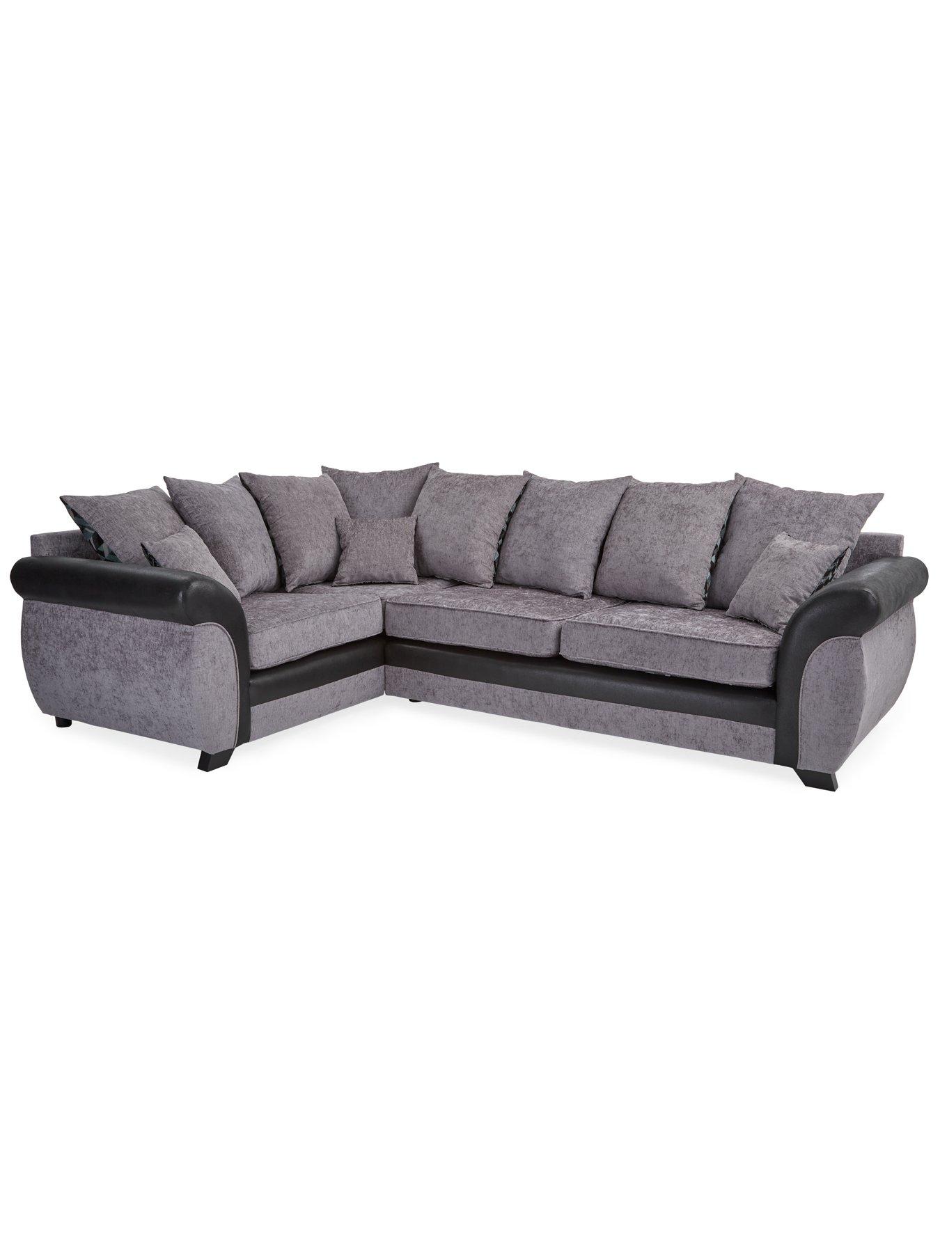 Image 6 of 6 of The Very Collection Narva Fabric/Faux Leather Left Hand Corner Group Sofa&nbsp;- Made to Order&nbsp;in the UK