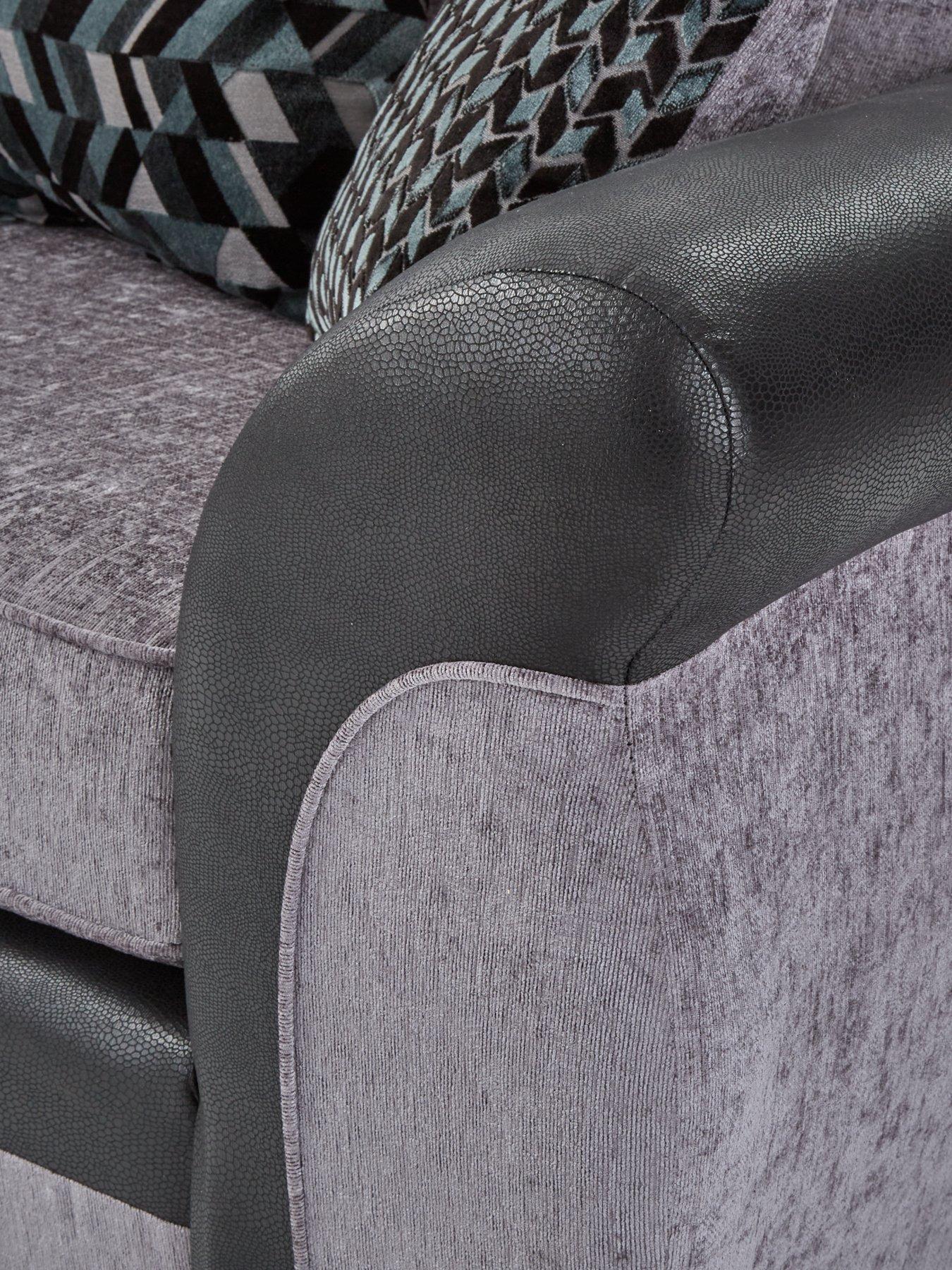 Image 5 of 6 of The Very Collection Narva Fabric/Faux Leather Right Hand Corner Group Sofa&nbsp;- Made to Order in the UK