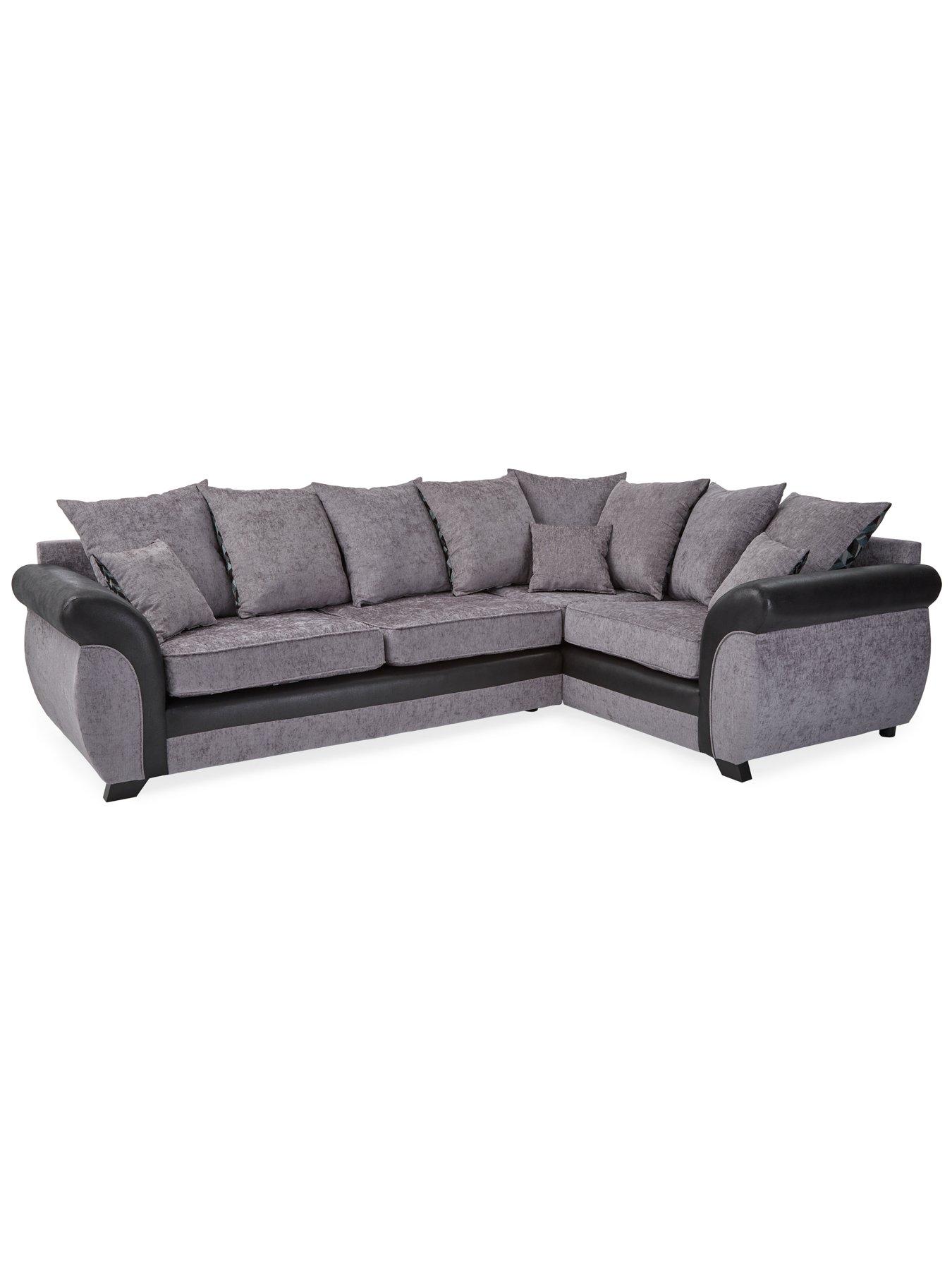 Image 6 of 6 of The Very Collection Narva Fabric/Faux Leather Right Hand Corner Group Sofa&nbsp;- Made to Order in the UK
