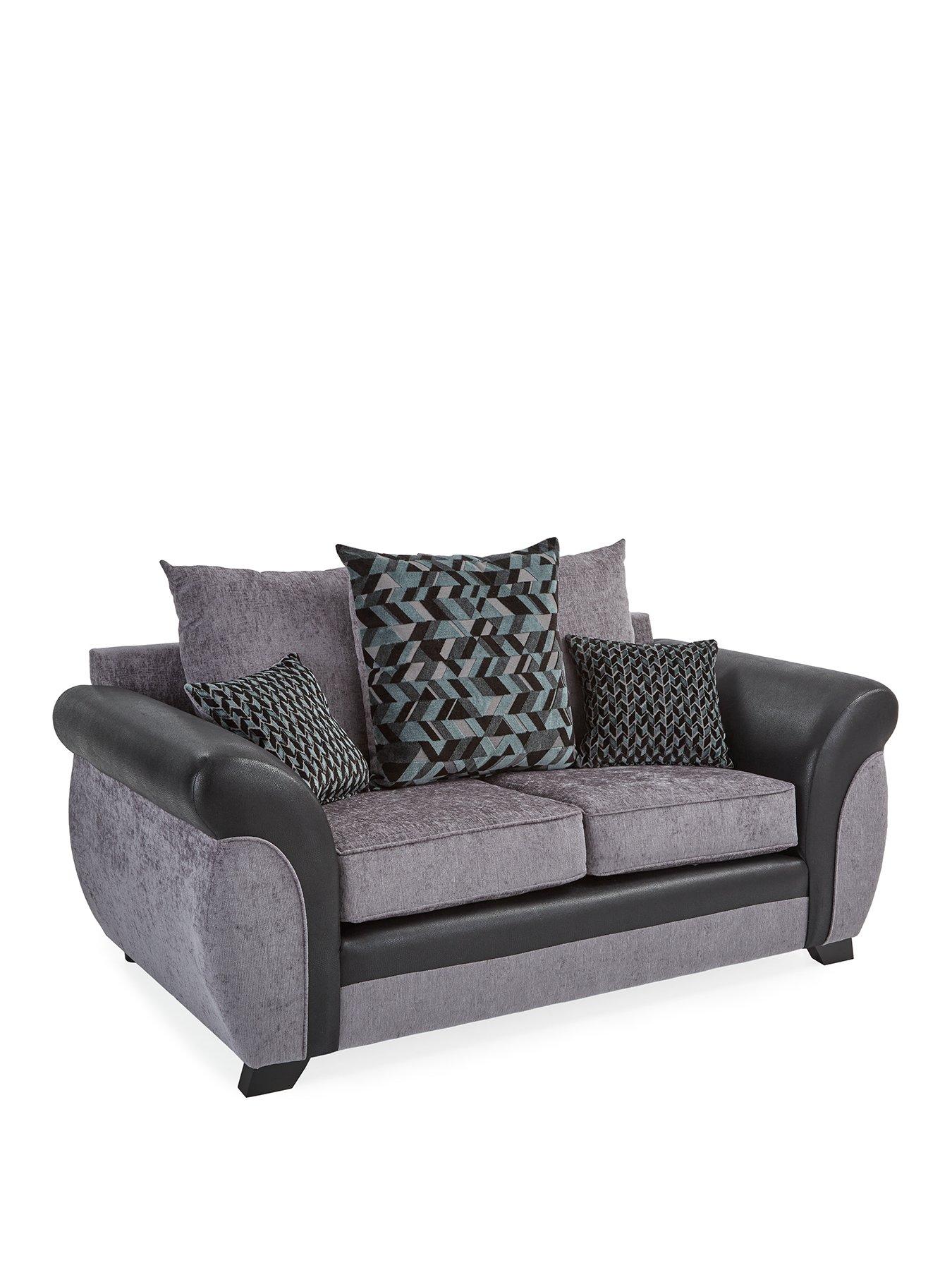 Image 3 of 7 of The Very Collection Narva Fabric/Faux Leather 2 Seater Sofa&nbsp;- Made to Order in the UK