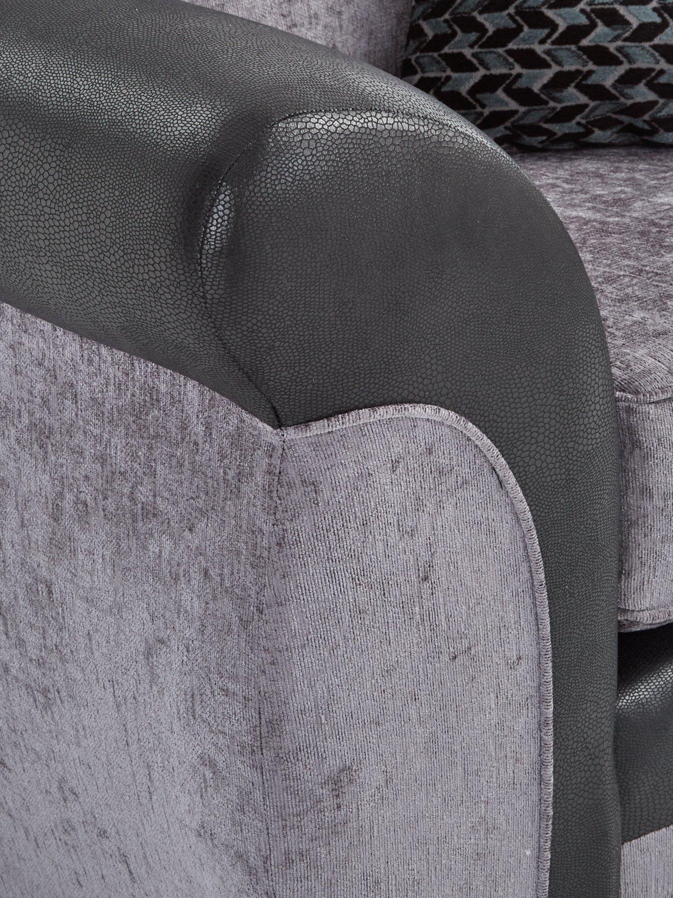 Image 6 of 7 of Very Home Narva Fabric/Faux Leather Armchair