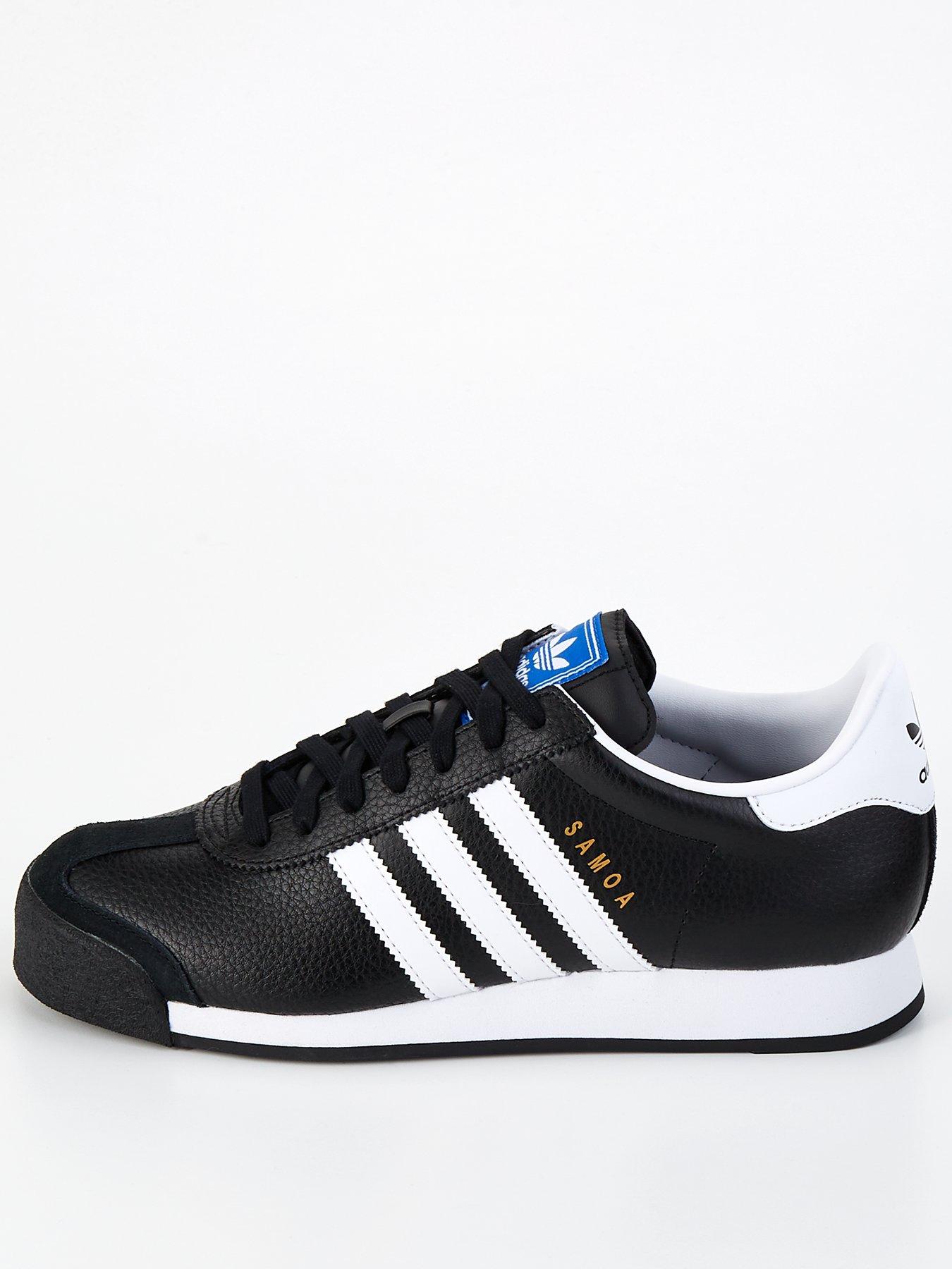  image of adidas-originals-mens-samoa-trainer-blackwhite