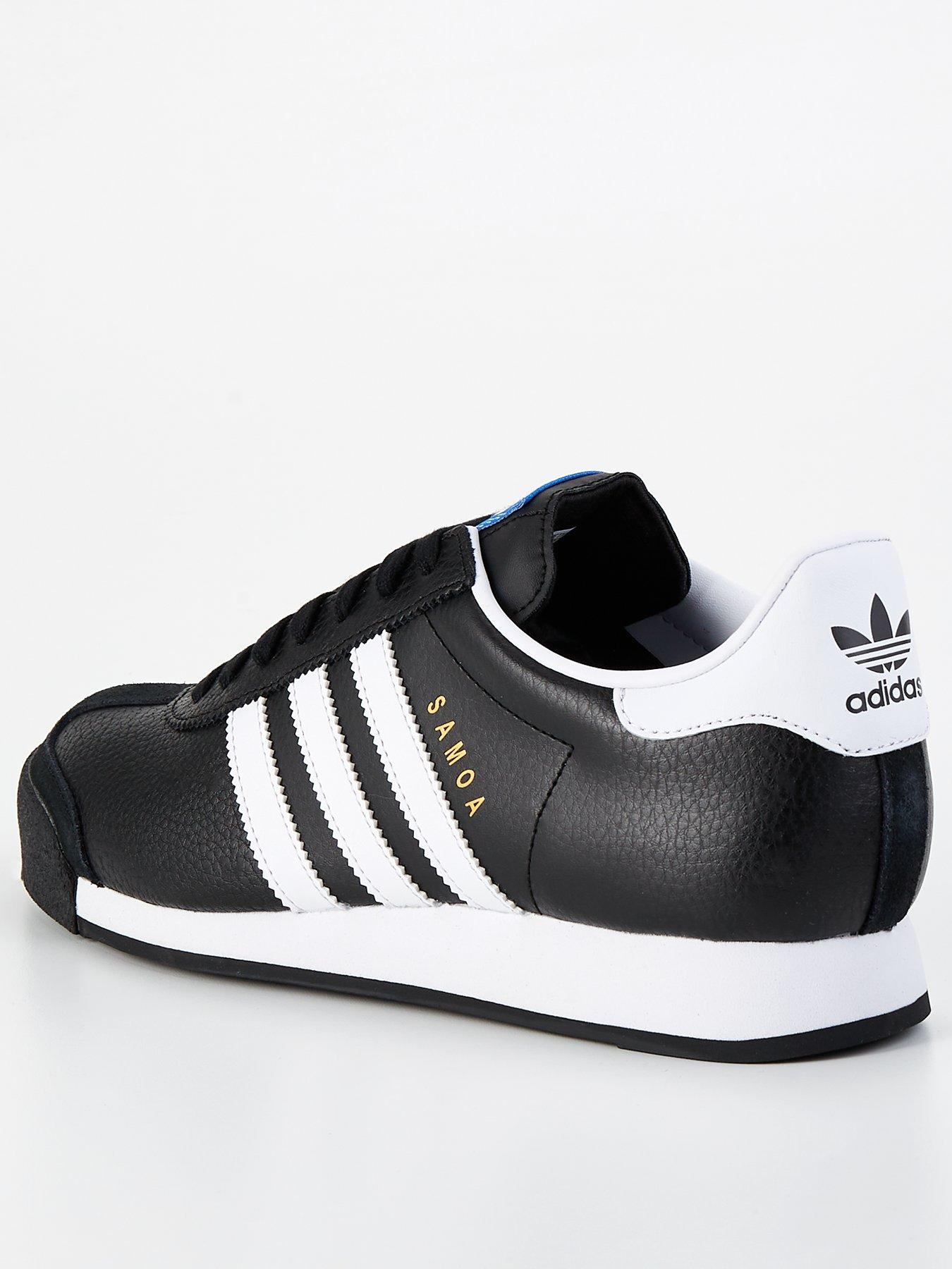  image of adidas-originals-mens-samoa-trainer-blackwhite