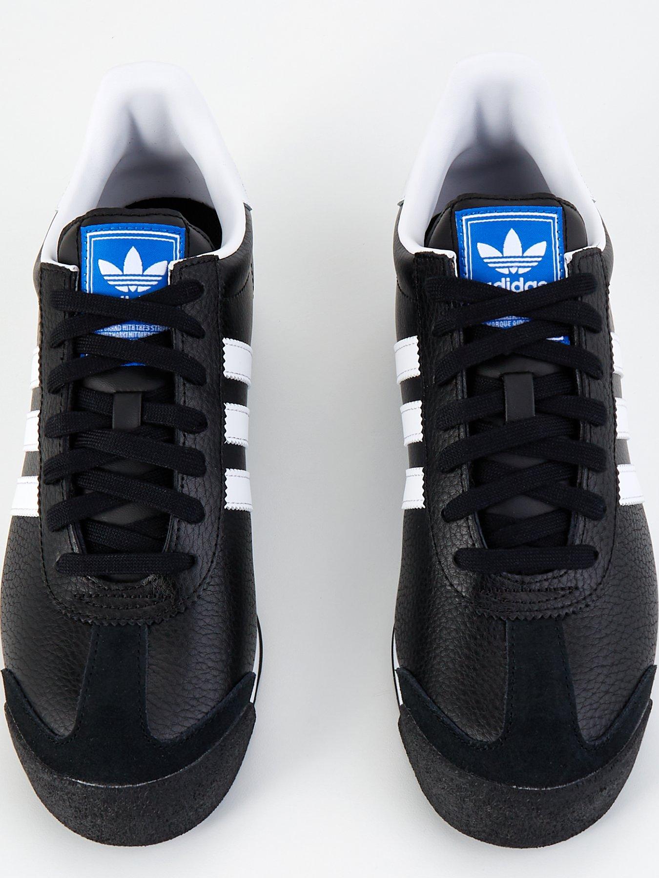  image of adidas-originals-mens-samoa-trainer-blackwhite