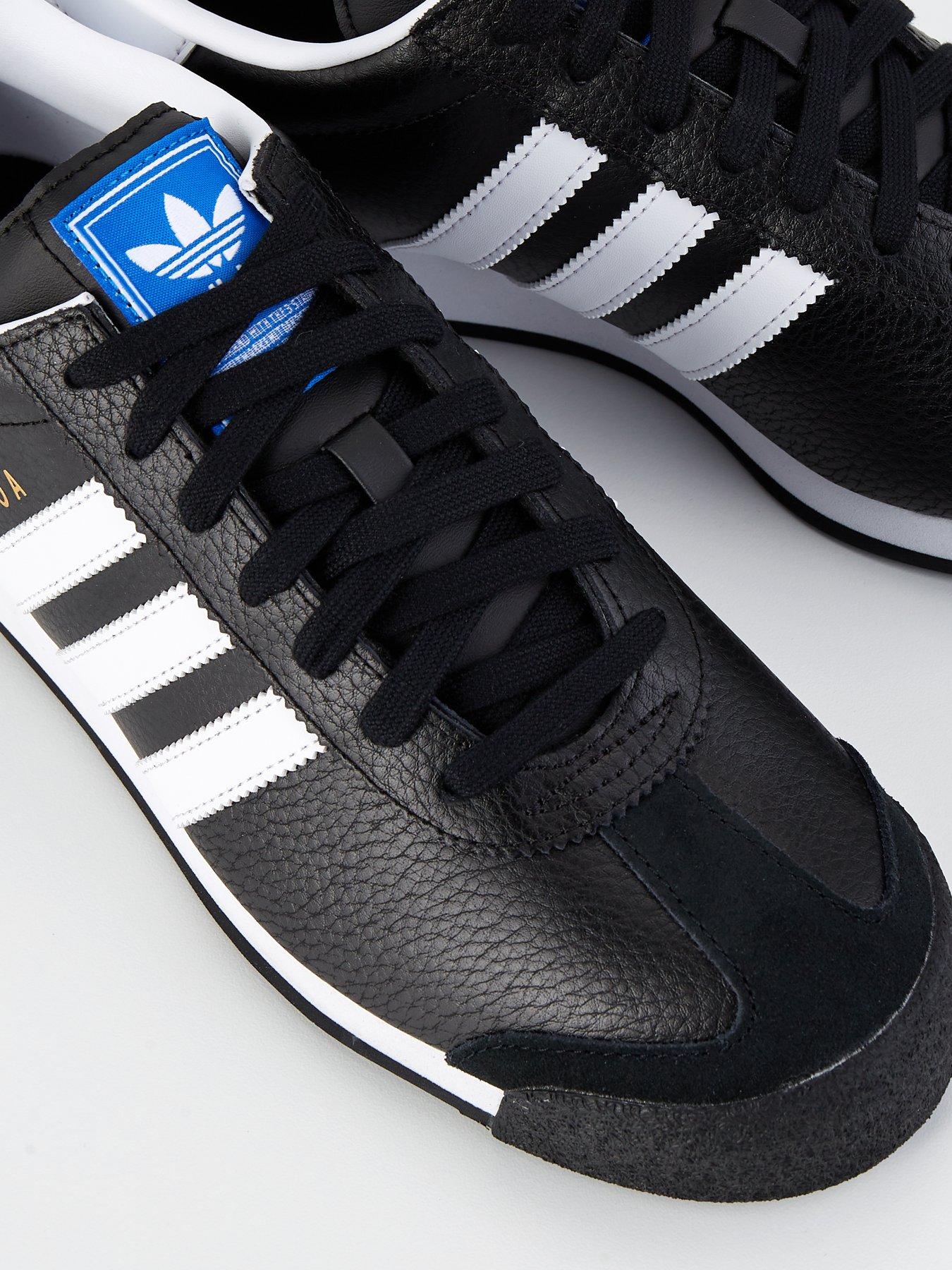  image of adidas-originals-mens-samoa-trainer-blackwhite