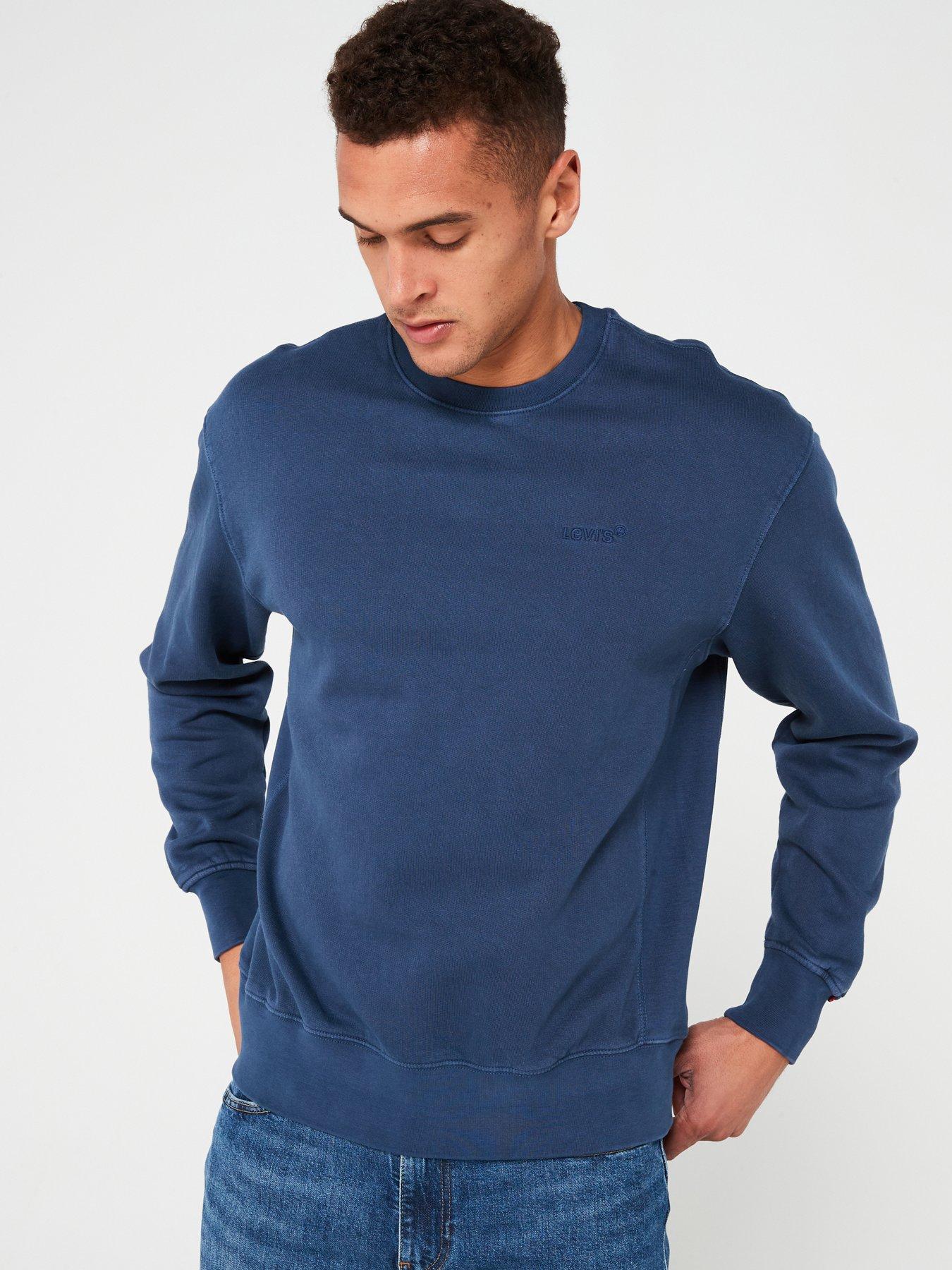 undefined Logo Crew Neck Sweatshirt - Dark Blue
