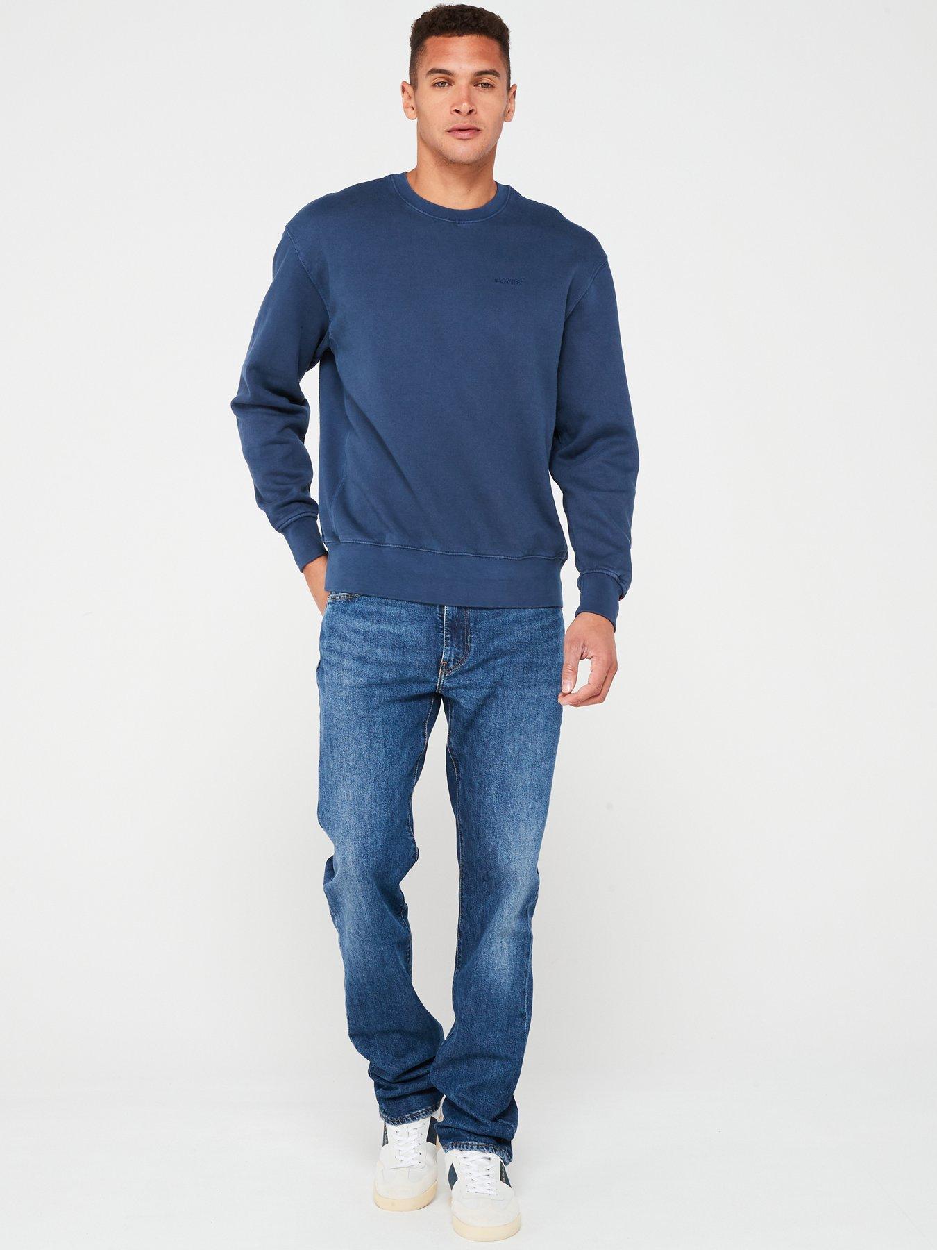 Image 3 of 4 of Levi's Logo Crew Neck Sweatshirt - Dark Blue