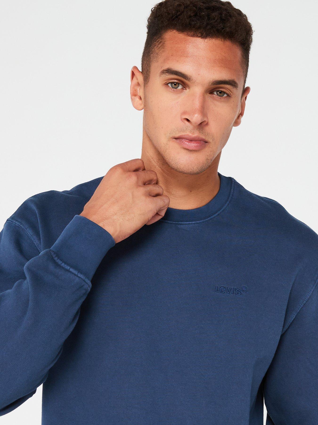 Image 4 of 4 of Levi's Logo Crew Neck Sweatshirt - Dark Blue