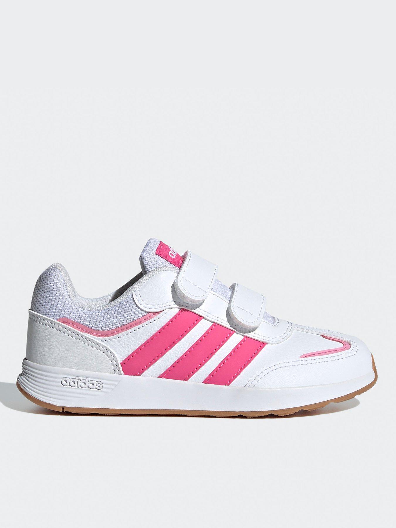 undefined Kids Tensaur Switch Trainers - White/Pink