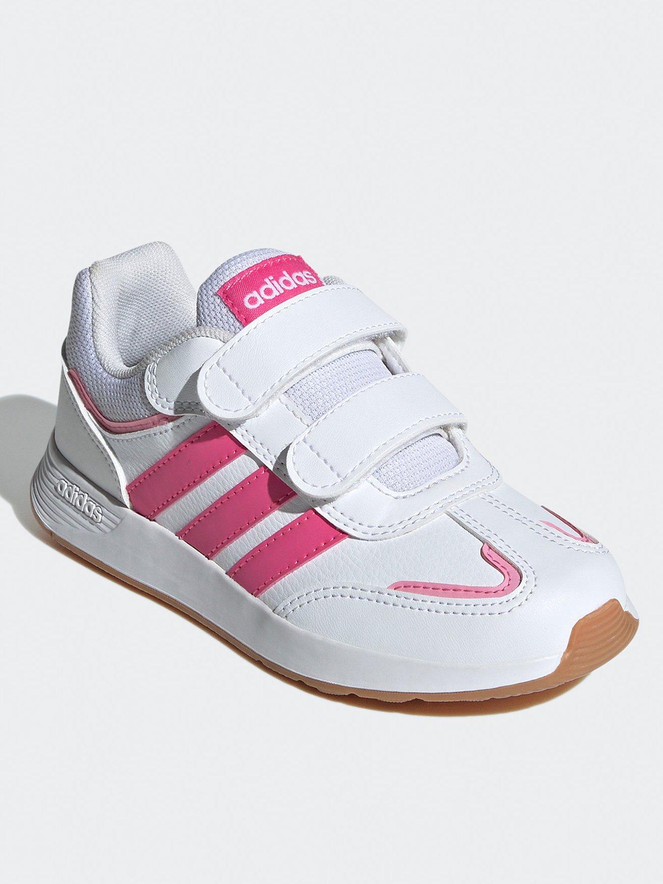 Image 2 of 6 of adidas Sportswear Kids Tensaur Switch Trainers - White/Pink