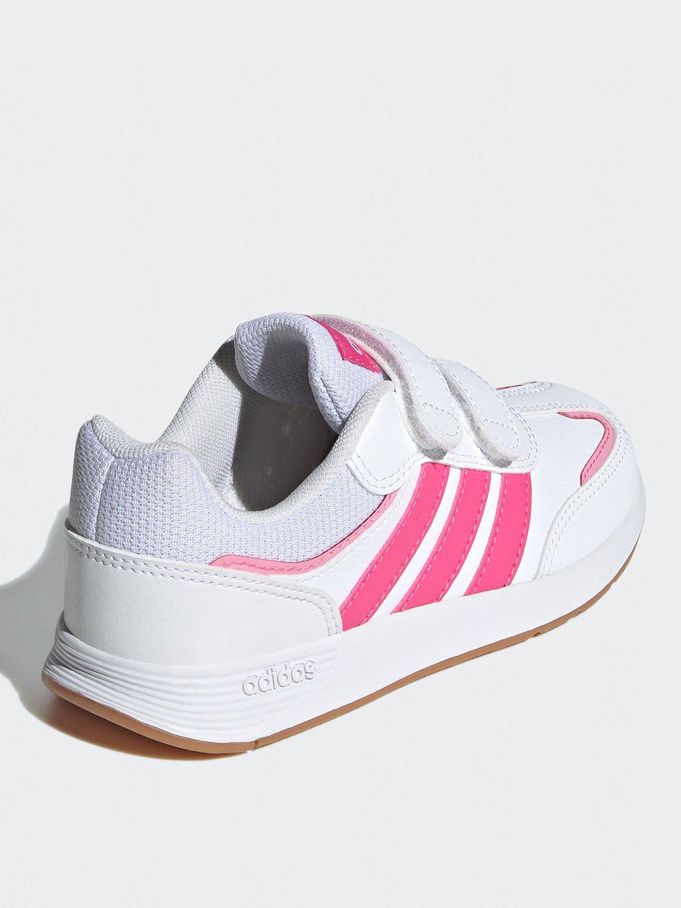 Image 3 of 6 of adidas Sportswear Kids Tensaur Switch Trainers - White/Pink