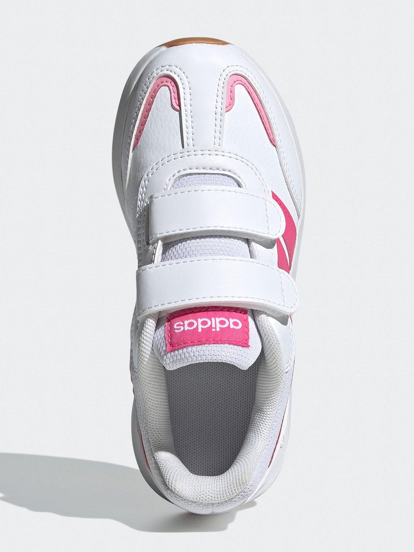 Image 4 of 6 of adidas Sportswear Kids Tensaur Switch Trainers - White/Pink