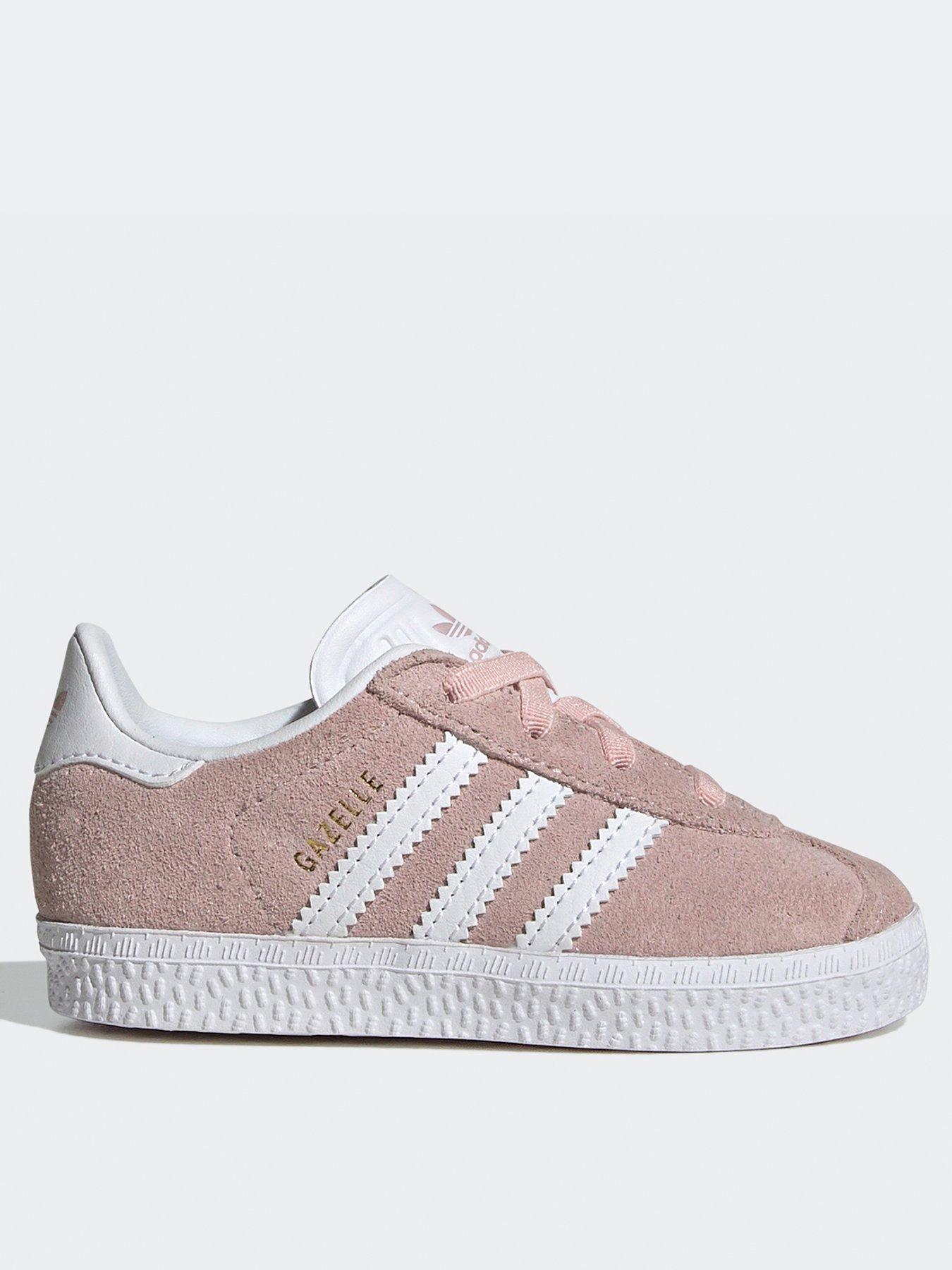 adidas Originals Unisex Infant Gazelle Elastic Trainers Pink