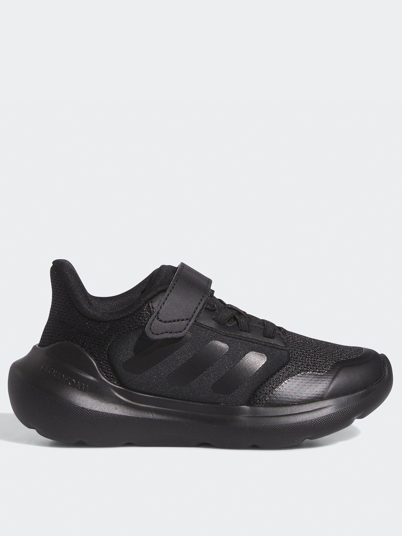 adidas Sportswear Kid's Tensaur Run 30 Elasticated Trainers - Black/Black