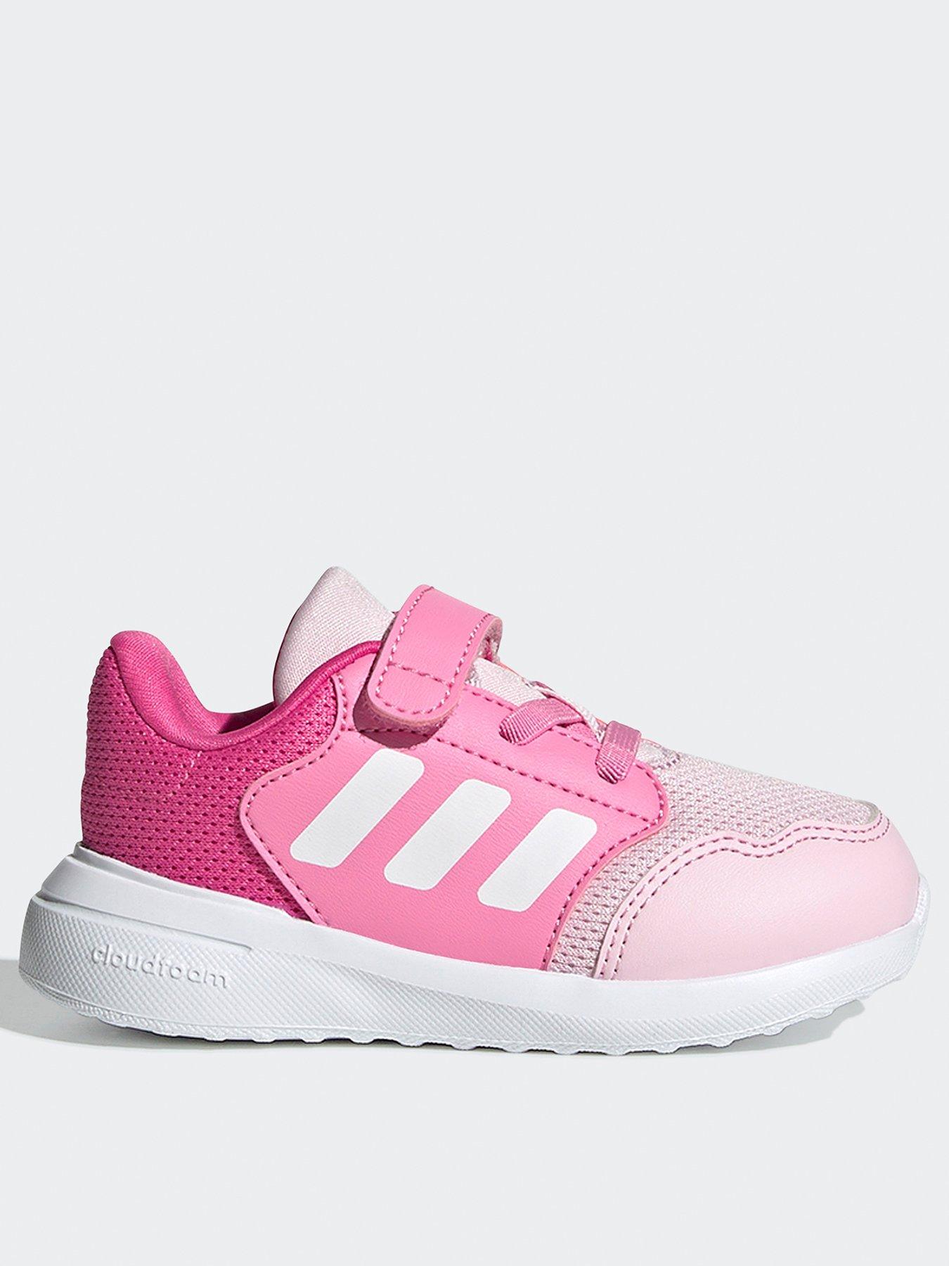 adidas Sportswear Infant Tensaur Run 30 Elasticated Trainers - Pink/White