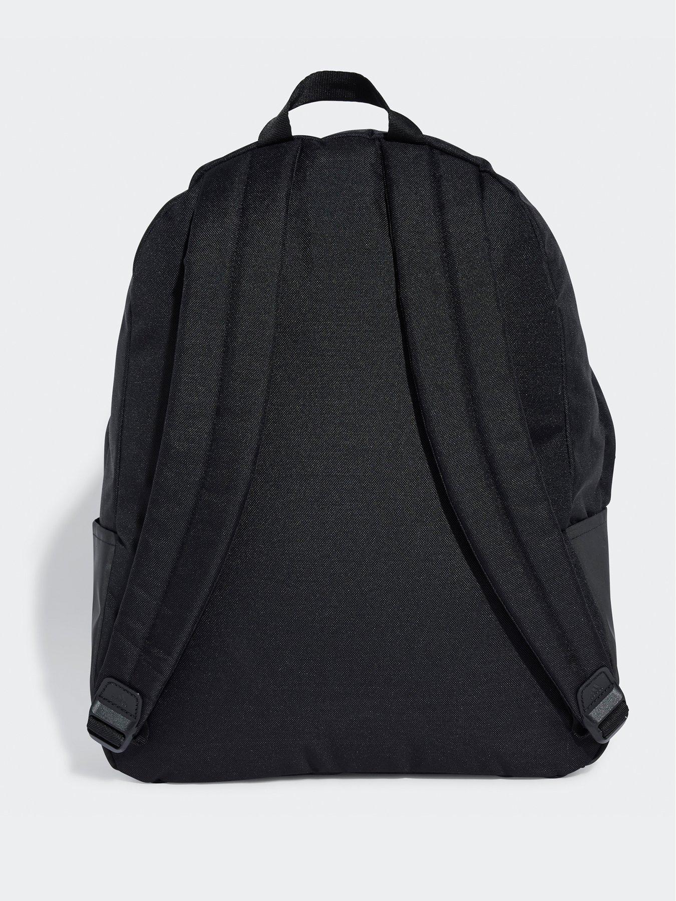  image of adidas-sportswear-unisex-classix-3-stripe-backpack-with-pencil-case-blackwhite