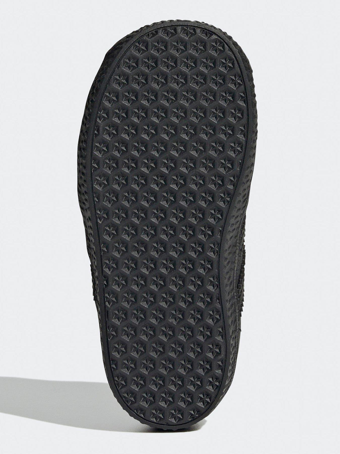  image of adidas-originals-unisex-infant-gazelle-elastic-trainers---black
