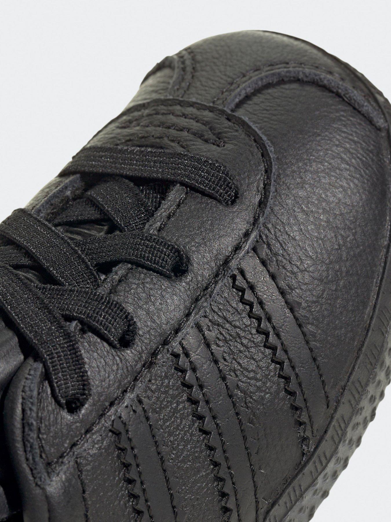  image of adidas-originals-unisex-infant-gazelle-elastic-trainers---black