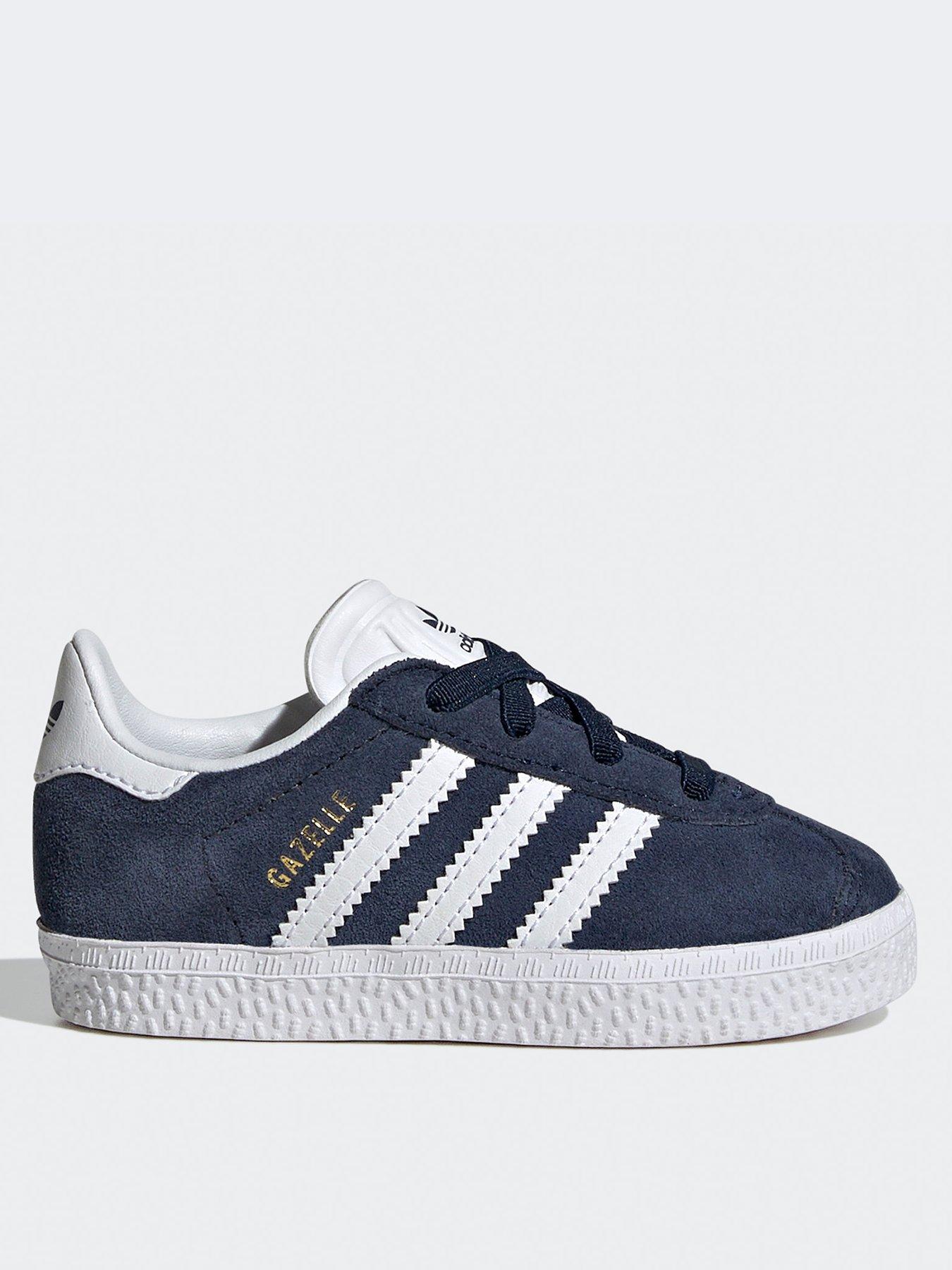 adidas Originals Unisex Infant Gazelle Elastic Trainers Navy