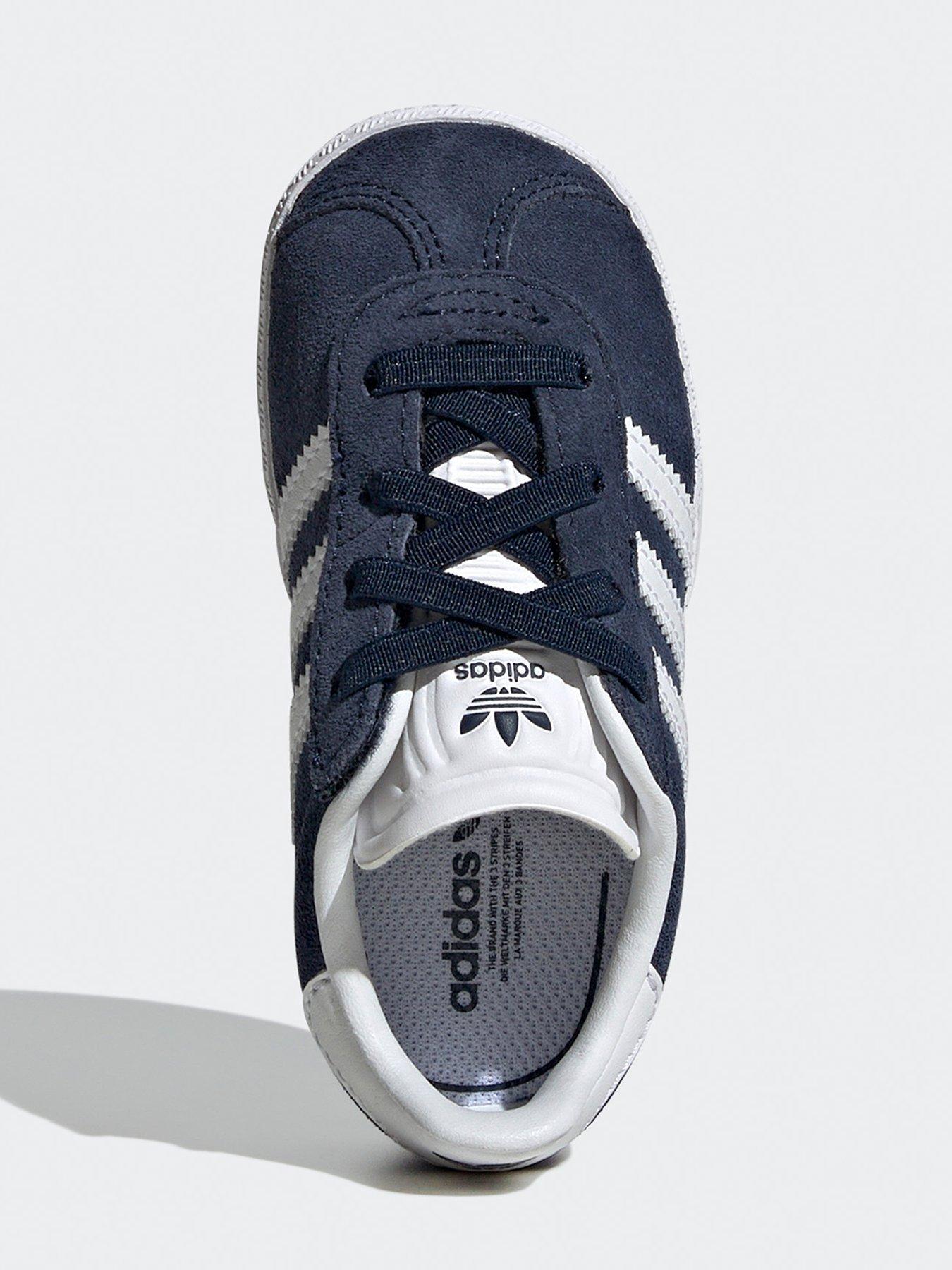 adidas Originals Unisex Infant Gazelle Elastic Trainers Navy