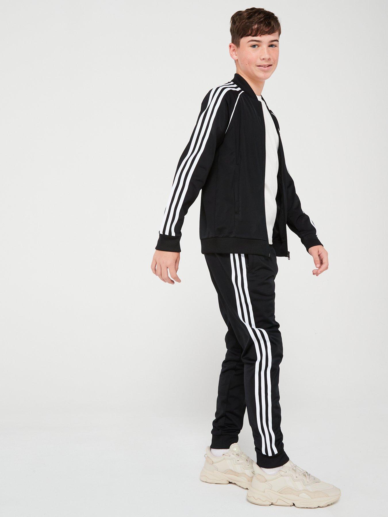 Image 3 of 5 of adidas Originals Older Unisex Superstar Track Pants - Black