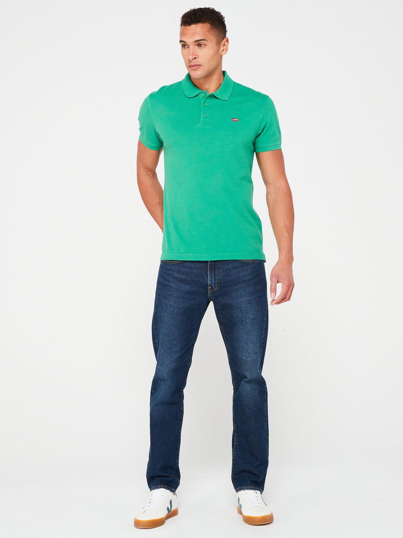  image of levis-housemark-polo-shirt-green